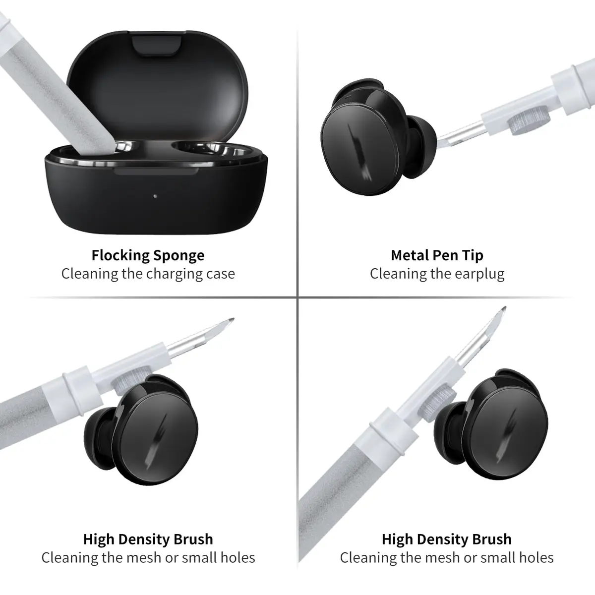Nimuw for Bose QuietComfort Earbuds (2024) Silicone Case Cover, Black | Shockproof & Skin-Friendly - view 6