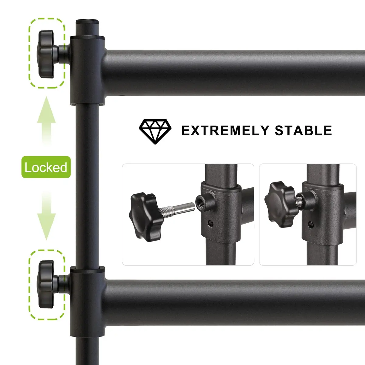 SELEWARE Height Adjustable Ballet Barre 5 FT Steel Freestanding Ballet Bar | Heavy Duty Dance Bar for Studio & Home Use - view 4