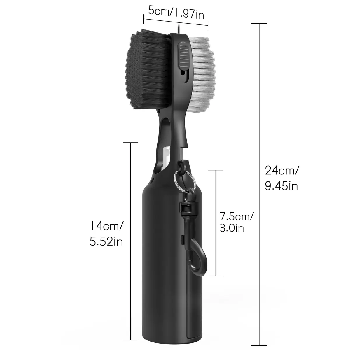 THIODOON Golf Club Cleaner Brush with Water Spray & Retractable Groove Cleaner | 120ml (4 Oz) Capacity - view 4