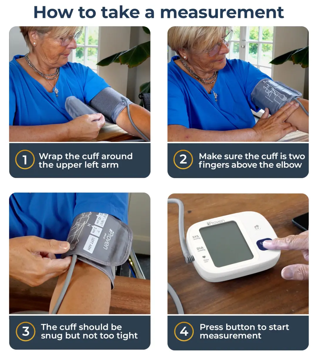 iProvèn Bluetooth Blood Pressure Monitor with App Integration & Large Backlit Display | Clinically Accurate Readings - view 6