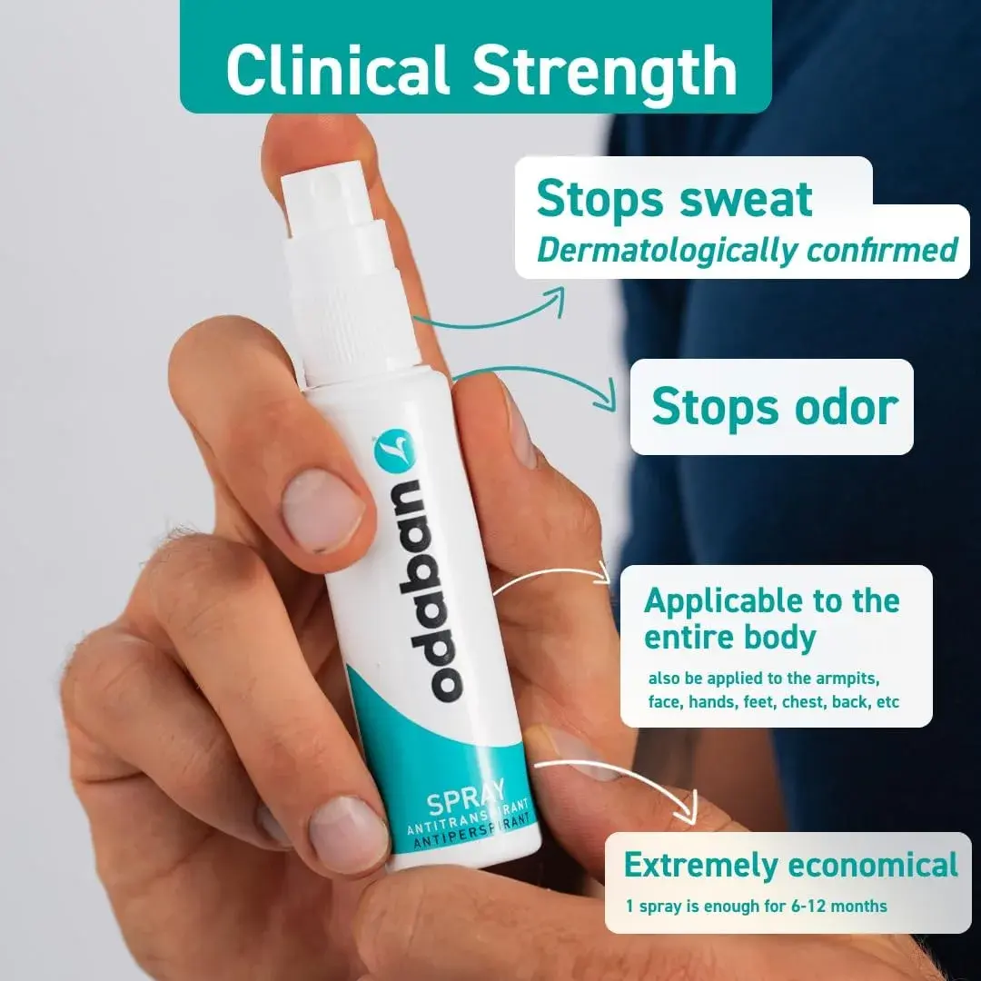 ODABAN ANTIPERPSPIRANT Fragrance-Free Antiperspirant Deodorant 30ml (1 Fl Oz) | Clinical Strength for Excessive Sweating - view 3