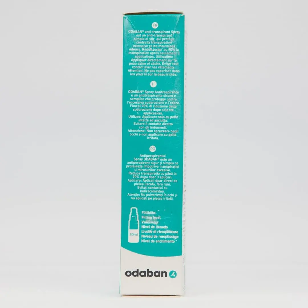 ODABAN Antiperspirant Deodorant for Excessive Sweating, Fragrance-Free Liquid 30ml (1 Fl Oz) | Clinical Strength Protection - view 8