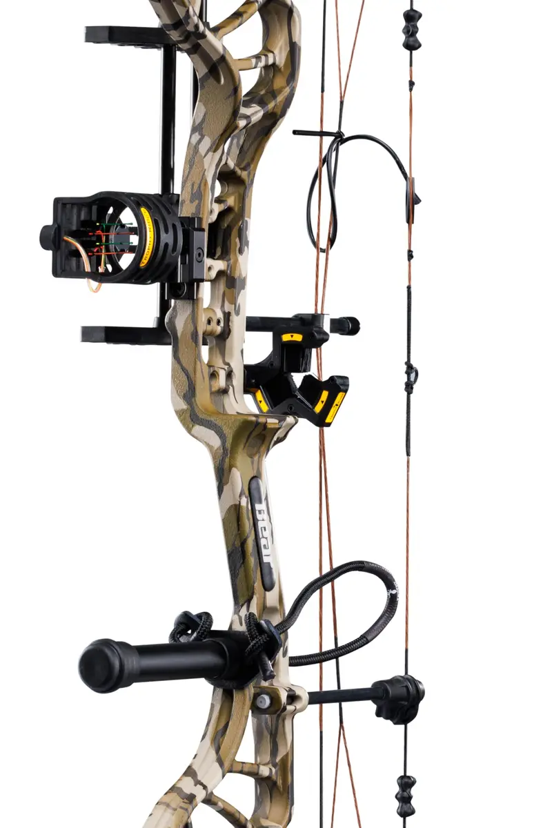 Bear Legit Maxx Ready to Hunt Compound Archery Bow, 70lb. Draw Weight, Left Hand, Mossy Oak Bottomland/Black | Versatile & Customizable - view 5