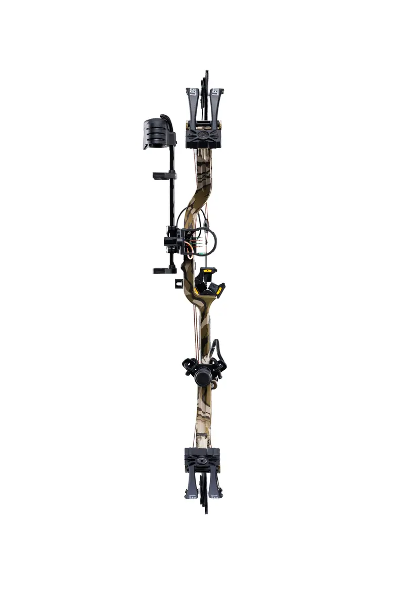 Bear Legit Maxx Ready to Hunt Compound Archery Bow, 70lb. Draw Weight, Left Hand, Mossy Oak Bottomland/Black | Versatile & Customizable - view 3