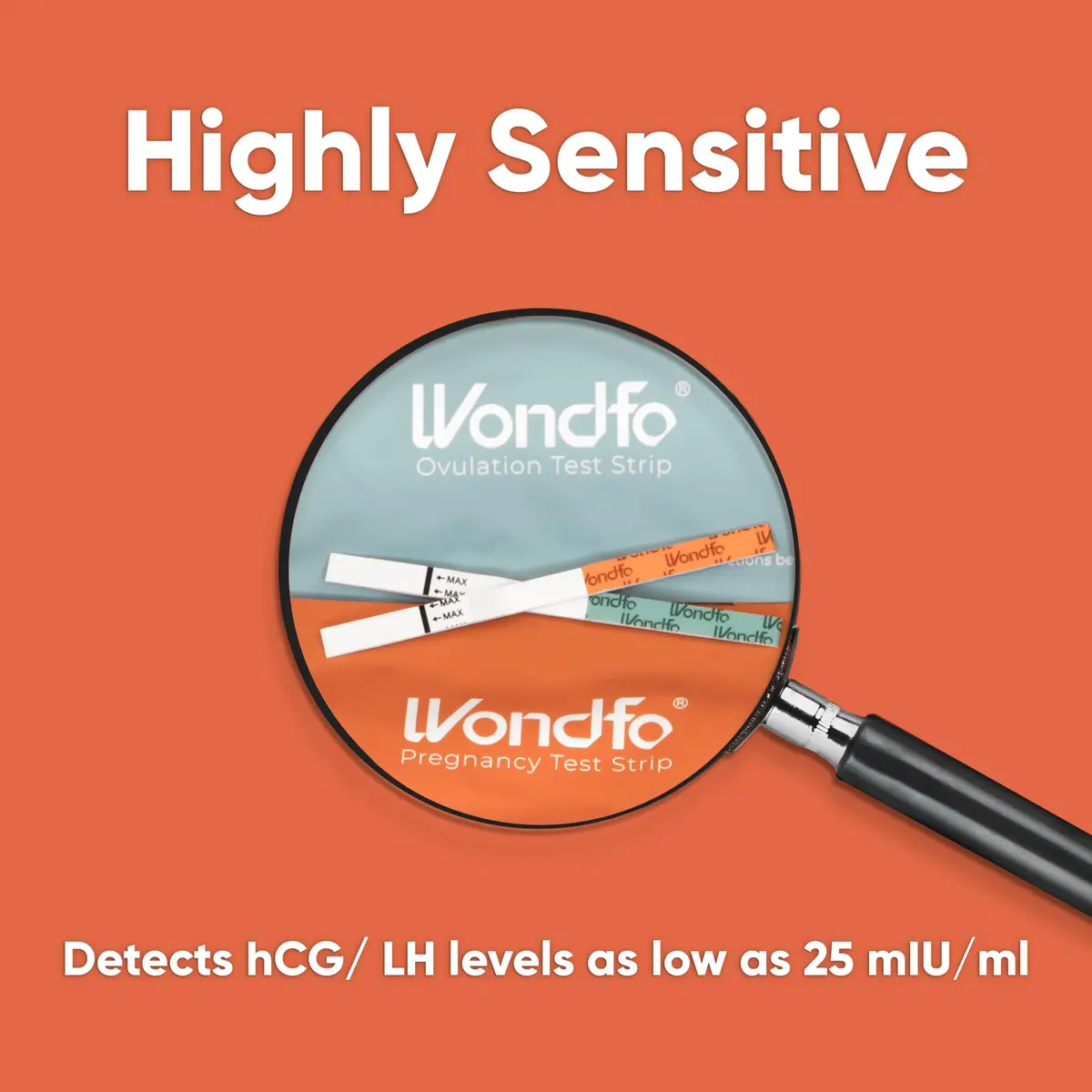 Wondfo Ovulation Pregnancy Test Bundle, 25 LH, 10 HCG Strips | Reliable Fertility Monitoring - view 7