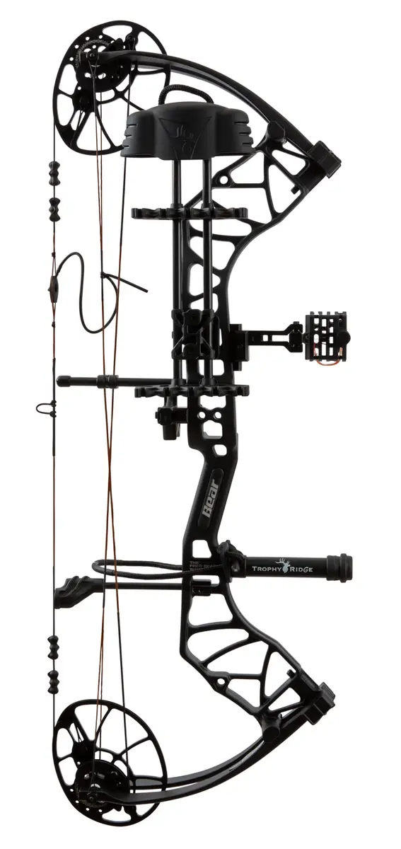 Bear Archery Legit MAXX RTH Compound Bow 30" | Adjustable 10-70lb, Ready-to-Hunt, Black - view 2