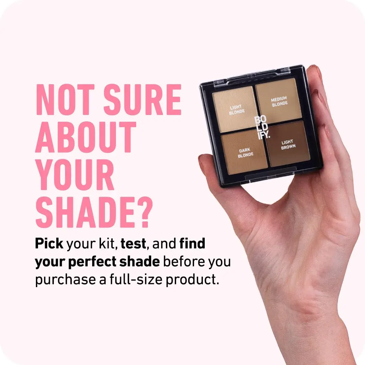 Boldify Hairline Powder Sample Kit, Light + Medium Browns | Instant Root Coverage for Thinning Hair - view 4