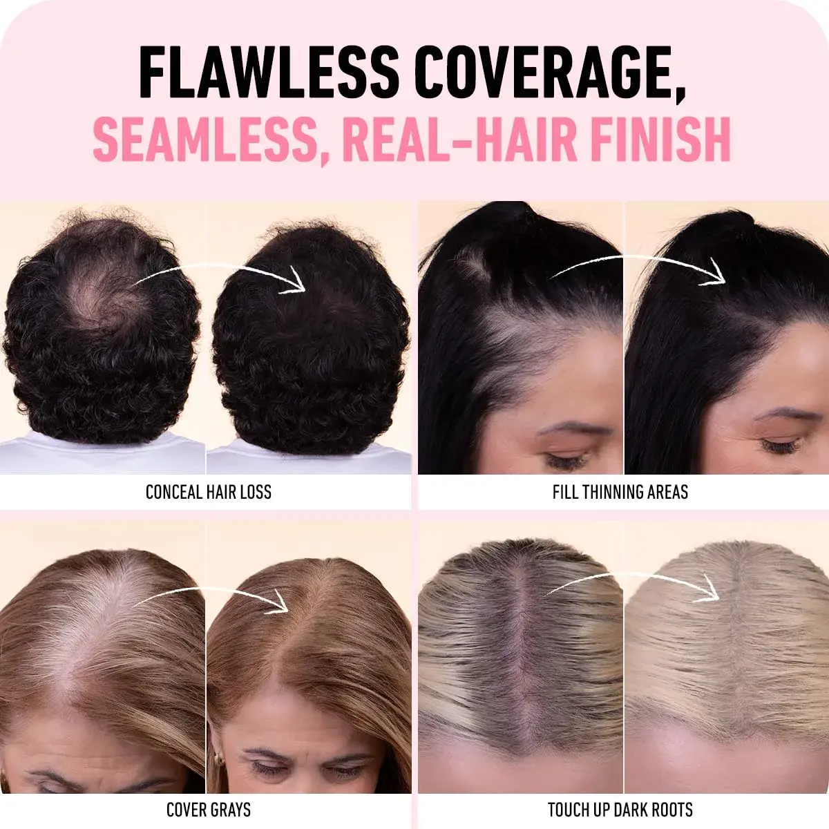 Boldify Hairline Powder Sample Kit, Dark Browns + Black | Instant Root Coverage & Thinning Hair Filler - view 6