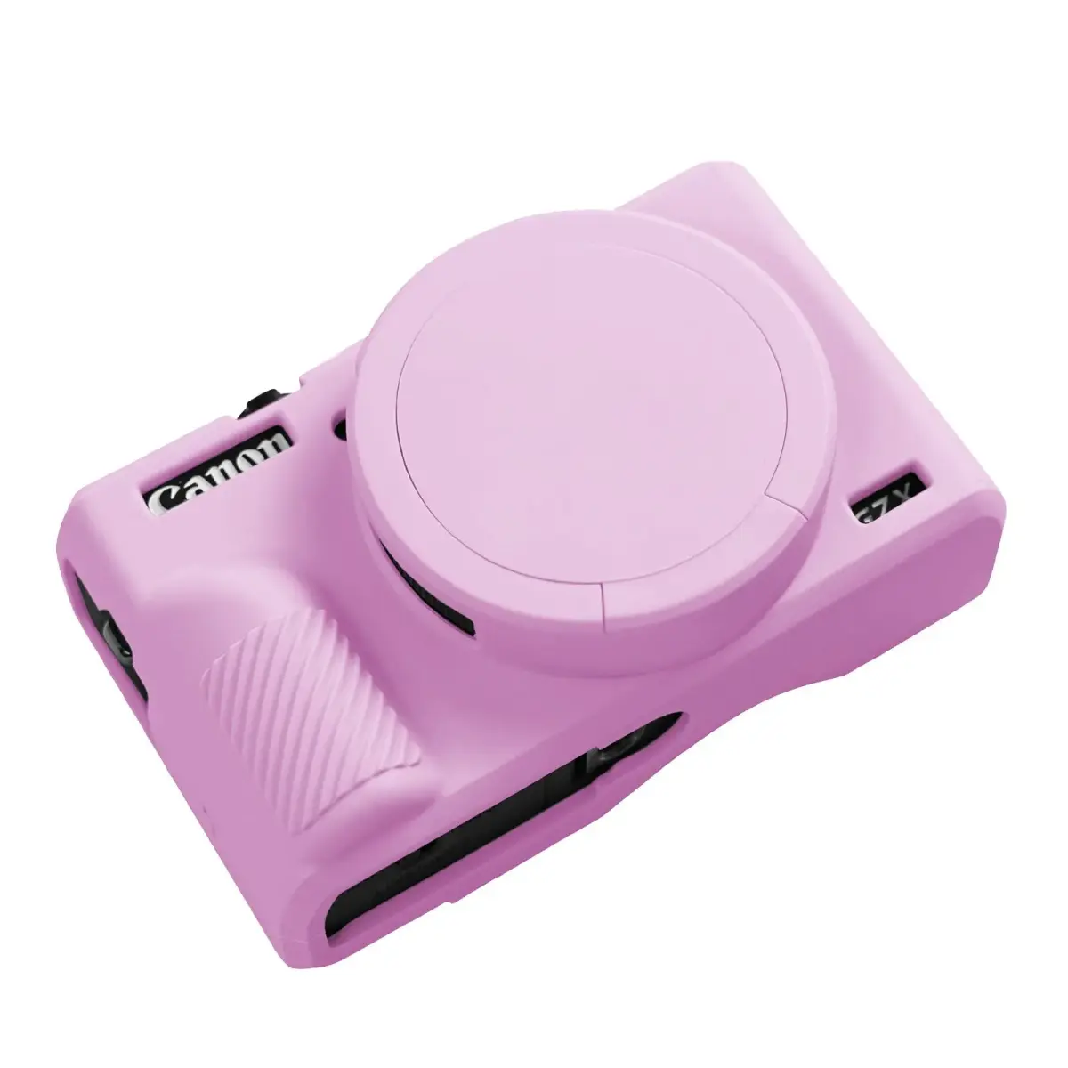 Easy Hood Silicone Camera Case for Canon G7X Mark III (Light Pink) | Protects from Dust & Scratches - main product image