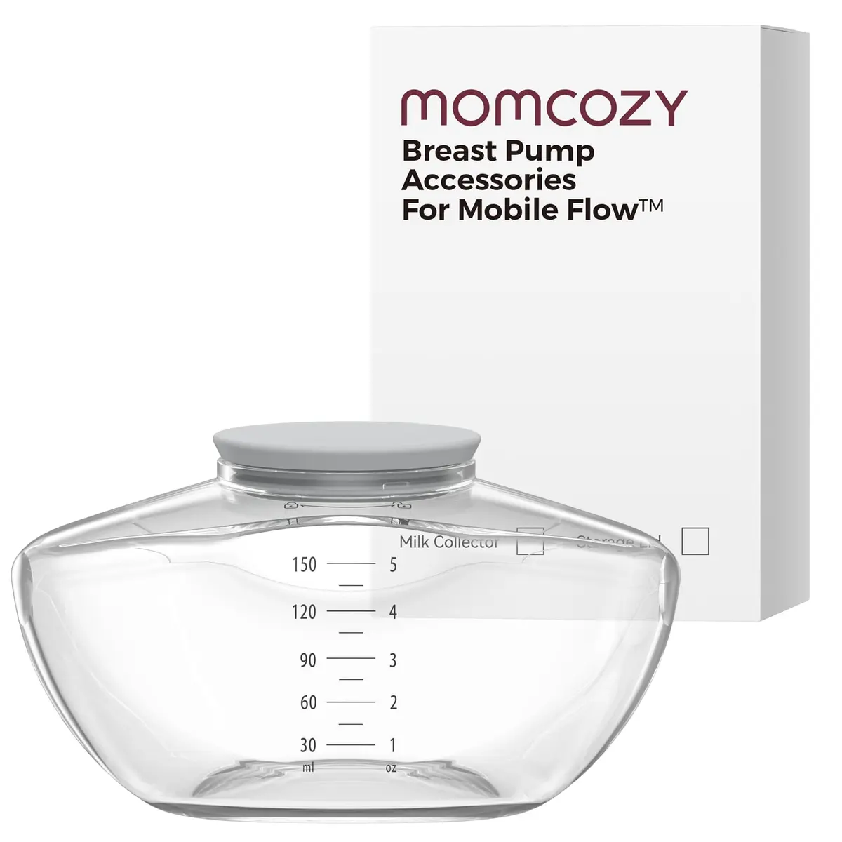 Momcozy M9 Original Breast Milk Storage Bottle 1 Pack | BPA-Free Food-Grade Silicone - main product image