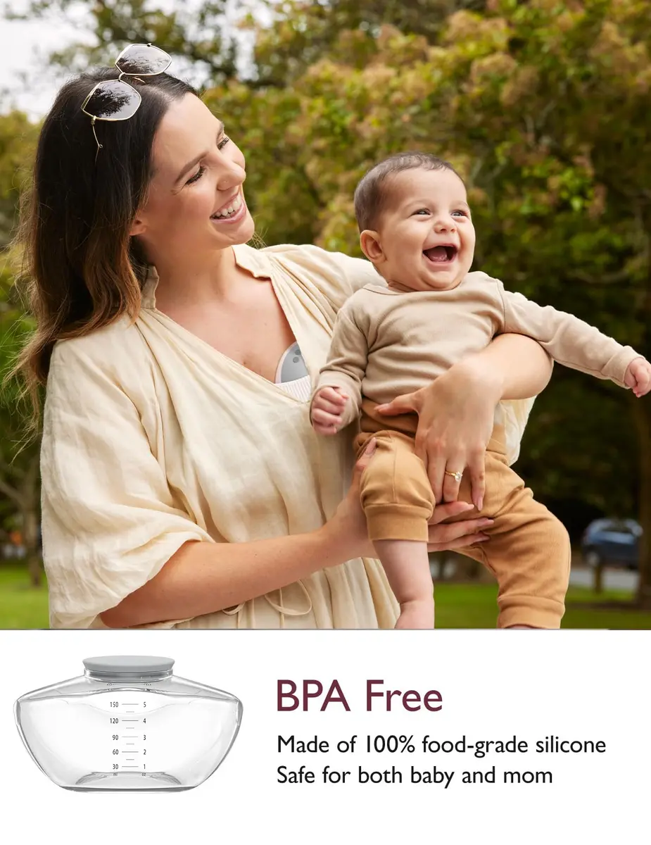 Momcozy M9 Original Breast Milk Storage Bottle 1 Pack | BPA-Free Food-Grade Silicone - view 5