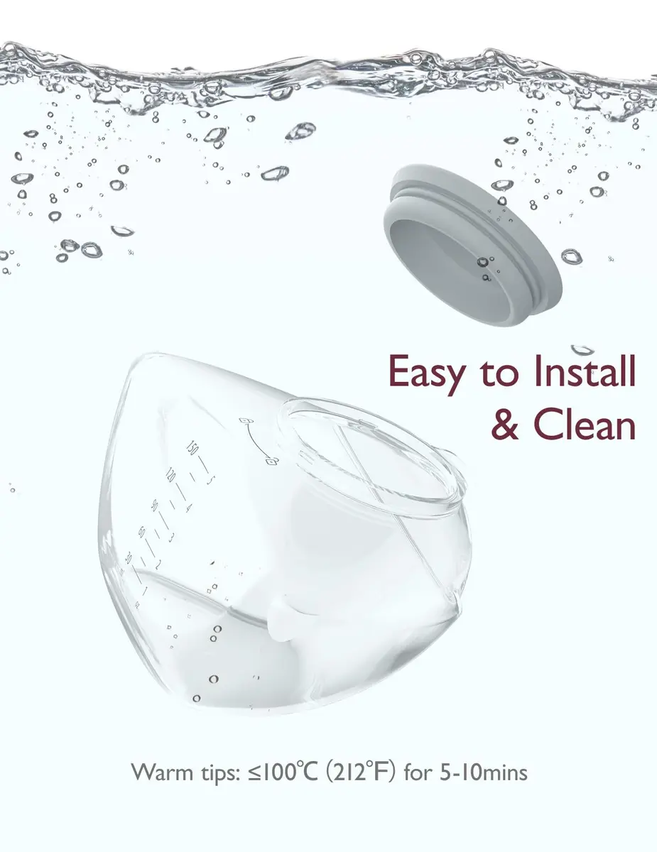 Momcozy M9 Original Breast Milk Storage Bottle 1 Pack | BPA-Free Food-Grade Silicone - view 4