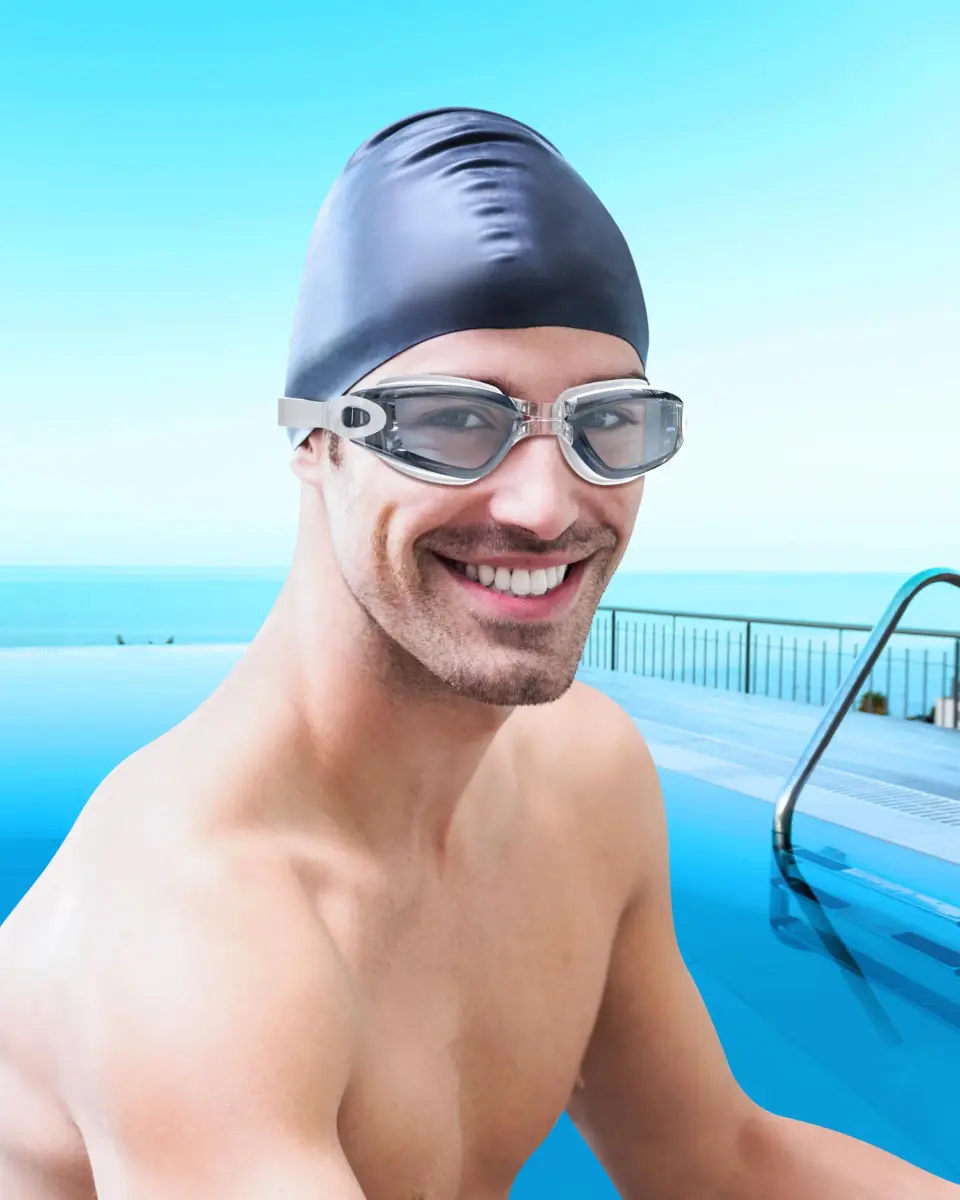 Aegend Swim Goggles, No Leaking Full Protection Adult Youth with Tinted Lens | Panoramic 180° View - view 7