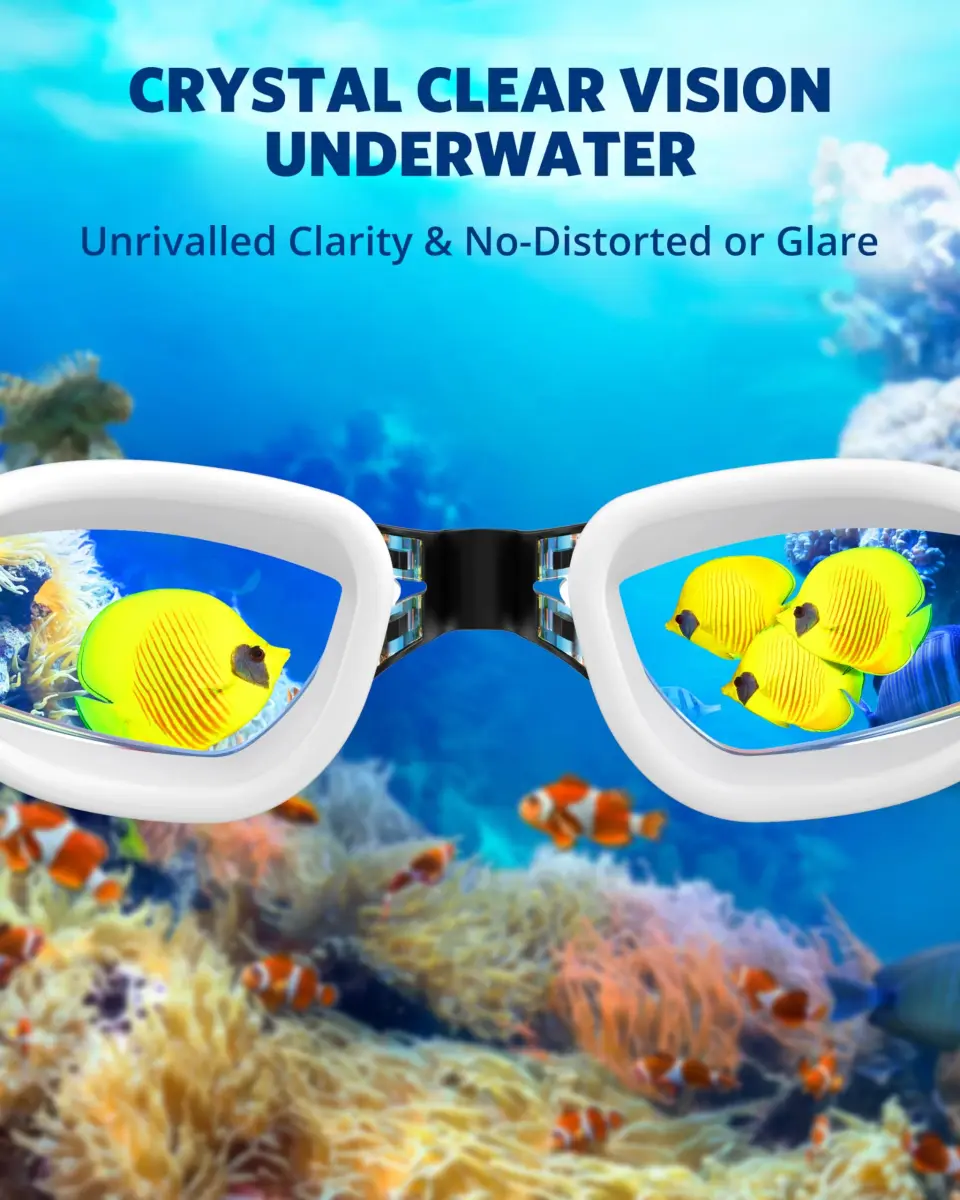 Aegend Mirrored Swim Goggles for Adults & Youth | Anti-Fog, UV Protection, Leakproof - view 5