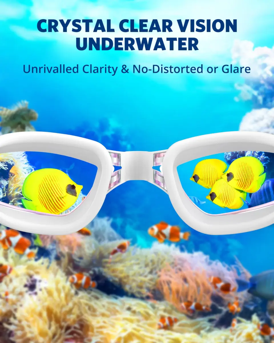 Aegend Swim Goggles No Leaking Full Protection Adult Youth | Anti-Fog UV Protection Tinted Lens - view 5