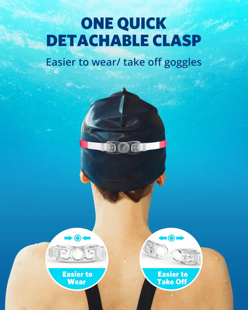Aegend Swim Goggles No Leaking Full Protection Adult Youth | Anti-Fog UV Protection Tinted Lens - view 6