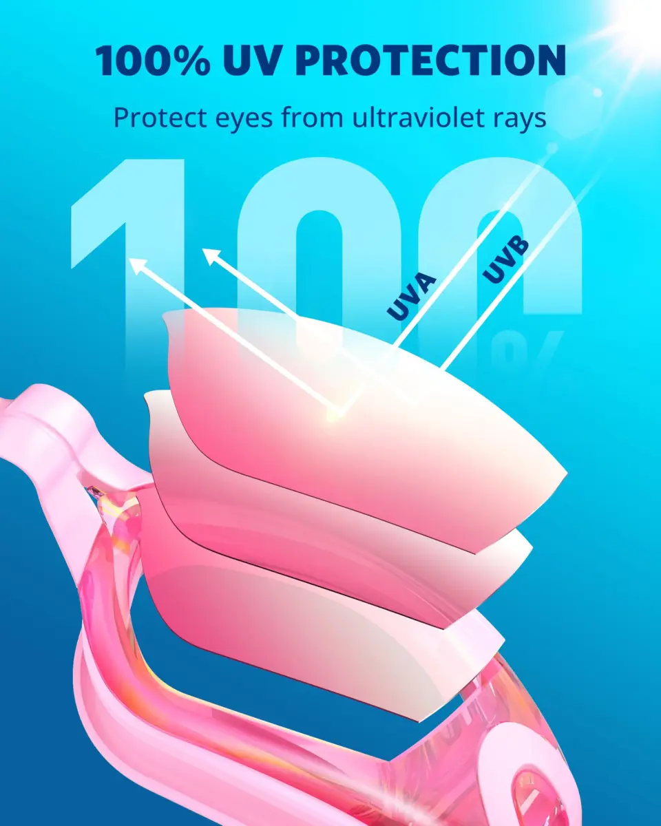 Aegend Swim Goggles for Adults & Youth | Mirrored Anti-Fog, UV Protection, Leakproof Silicone Seal - view 2