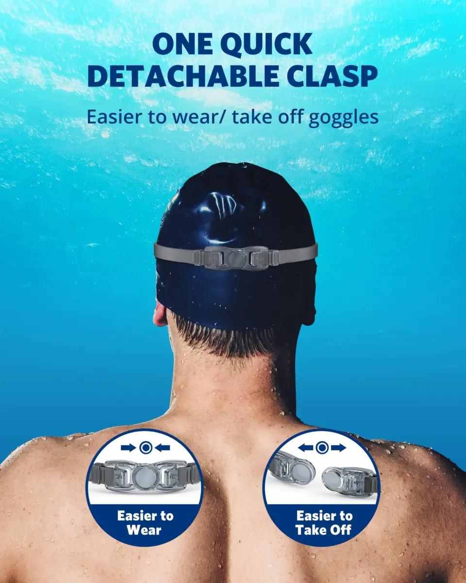 Aegend Mirrored Swim Goggles for Adults & Youth | Anti-Fog, UV Protection, 180° Panoramic View - view 6