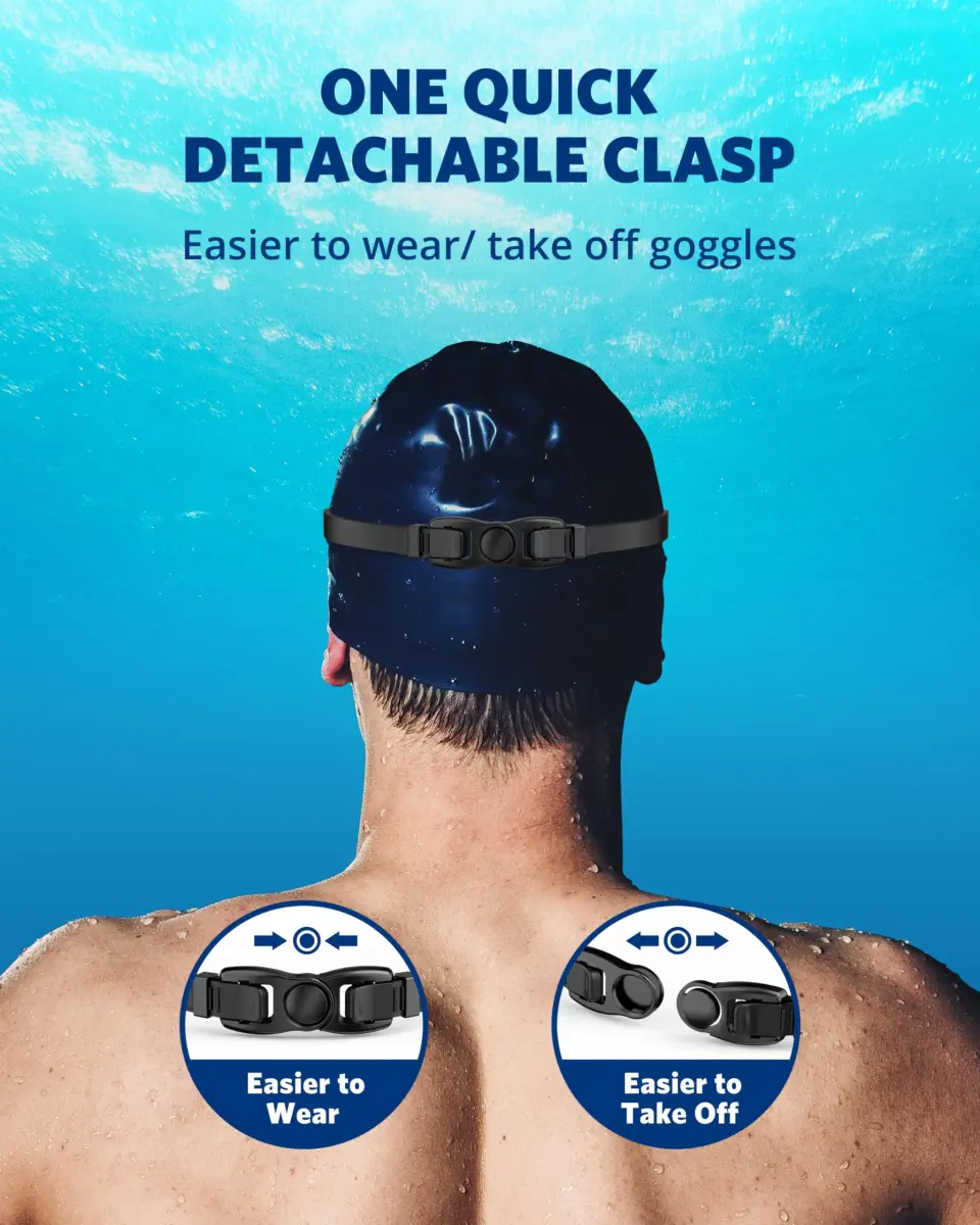 Aegend Swim Goggles No Leaking Full Protection Adult Youth with Mirrored Lenses - view 6