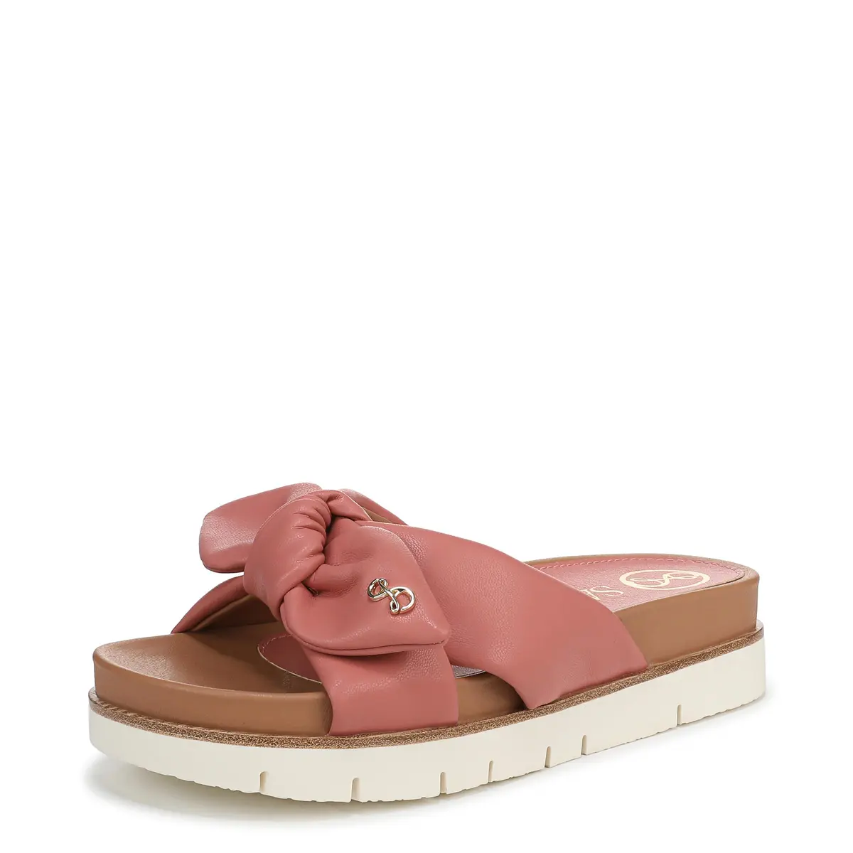 Sam & Libby Astrid Slide Sandal, Pink Lily, 11 | Cushioned Comfort & Luxe Style - main product image