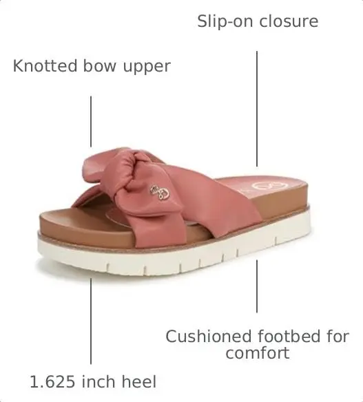 Sam & Libby Astrid Slide Sandal, Pink Lily, 11 | Cushioned Comfort & Luxe Style - view 4
