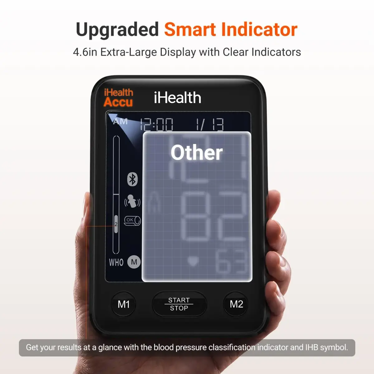 iHealth Accu Bluetooth Upper Arm Blood Pressure Monitor with Large Cuff | Clinically Accurate Home BP Machine - view 4