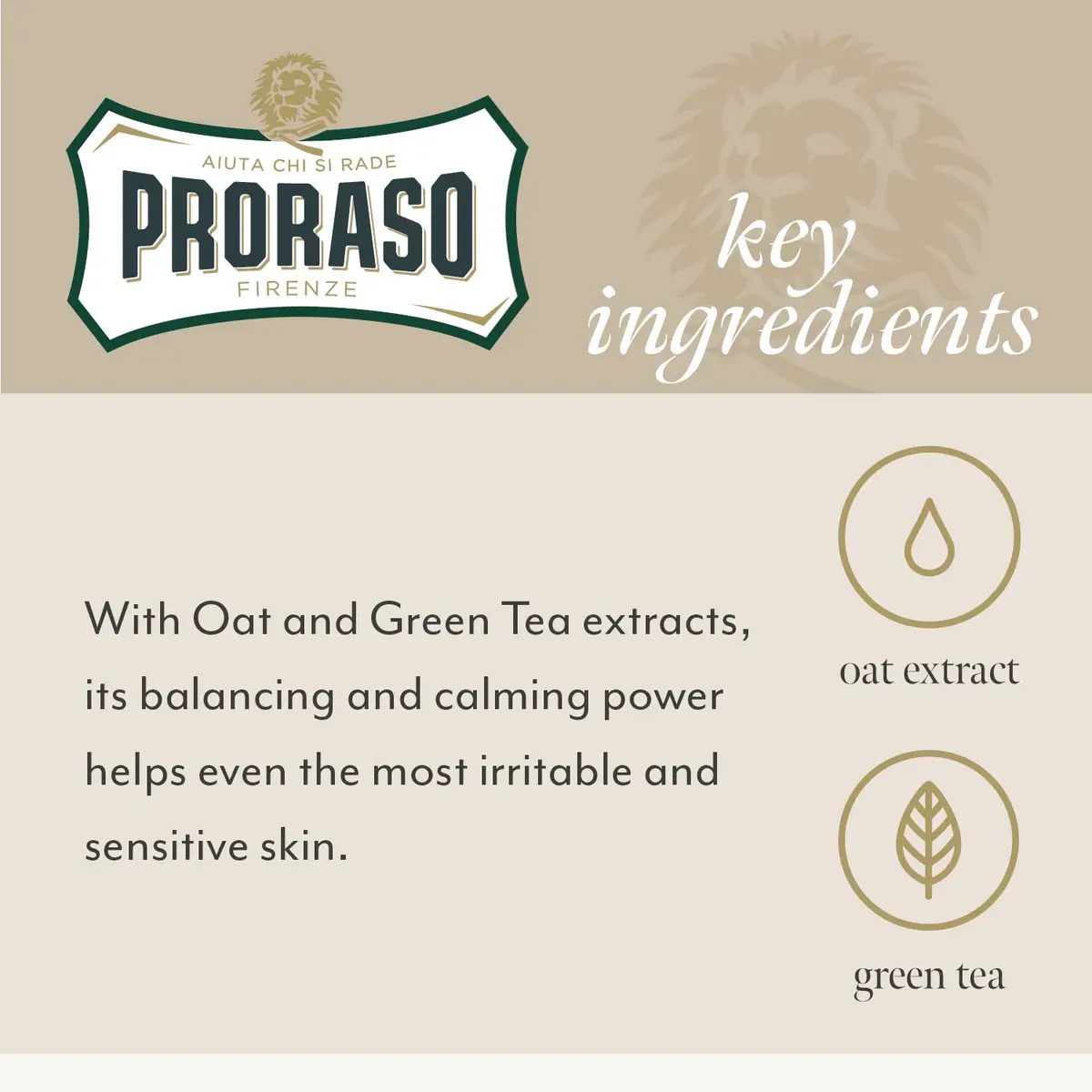 Proraso After Shave Balm - Oatmeal & Green Tea | Nourishing & Gentle Formula for Sensitive Skin - 3.4oz (Pack of 2) - view 4