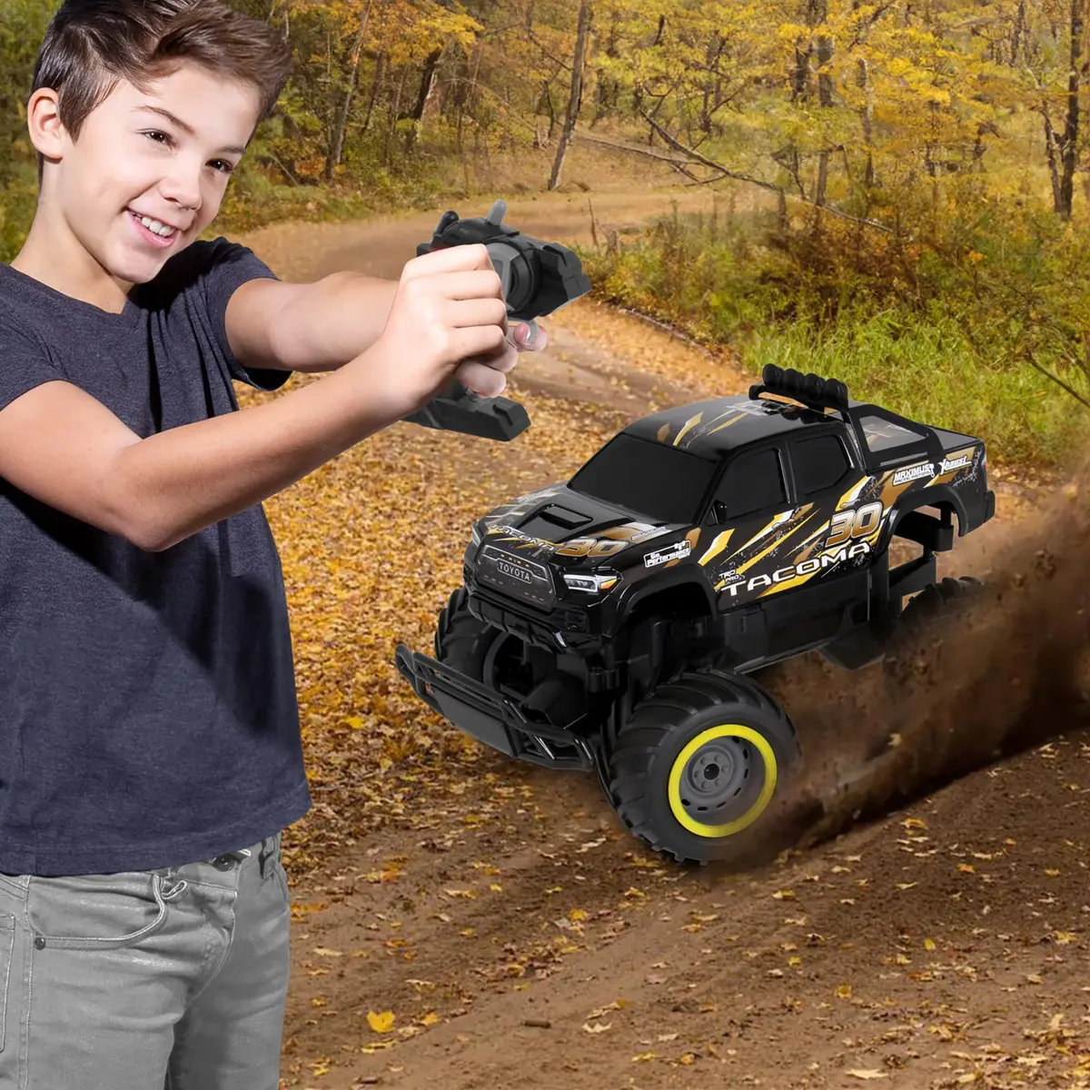 Mean Machines Toyota Tacoma RTR RC Truck 32.4cm (12.8in) | Officially Licensed Off-Road Monster Truck with Turbo Boost - view 5