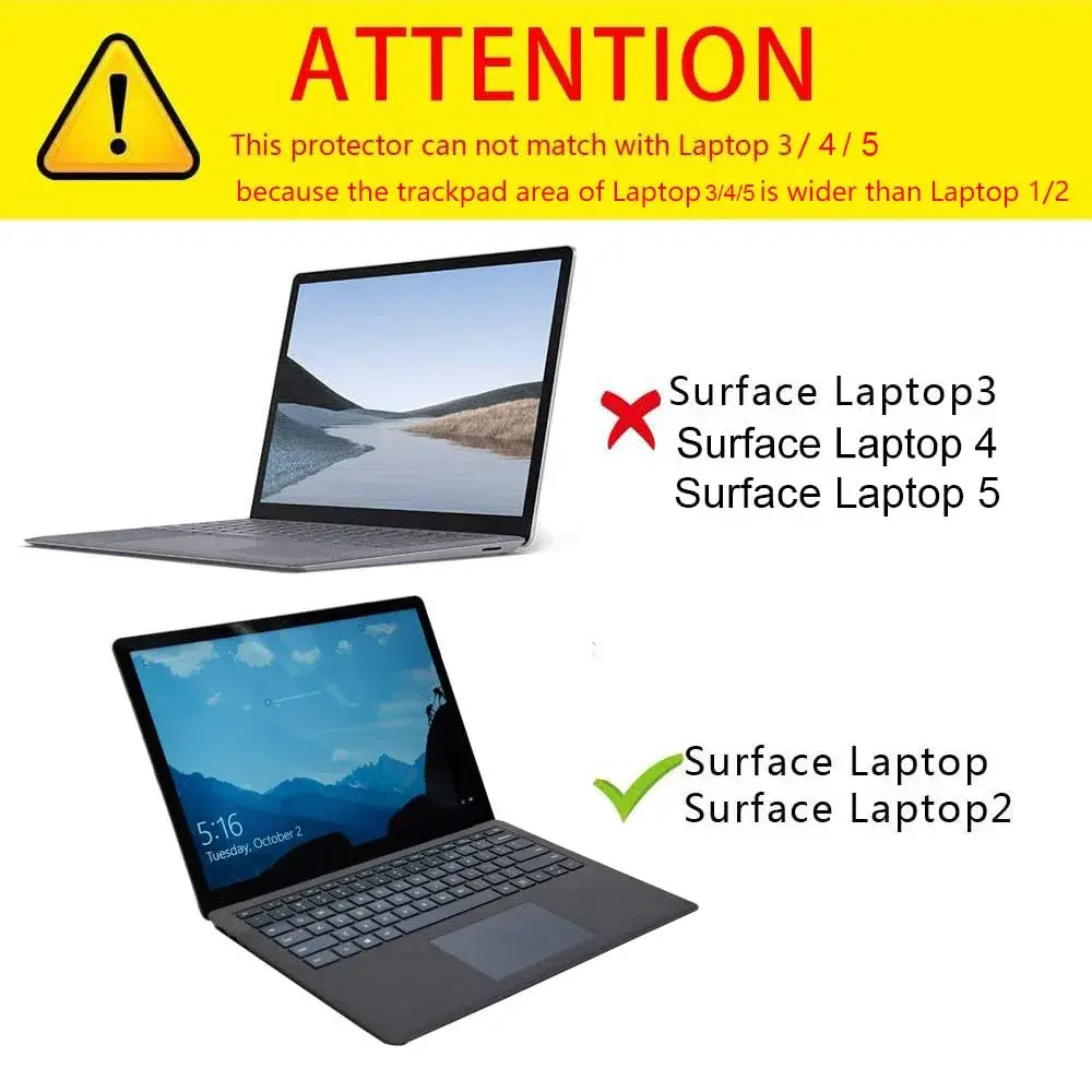 xisiciao Full Size Keyboard Palm Rest Protector Burgundy for Microsoft Surface Laptop 13.5 Inch | Scratch-Resistant PVC Cover - view 2