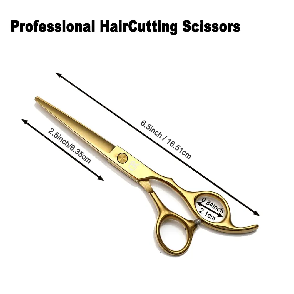 JAVENPROLIU Professional Hair Cutting Shears 6 Inch Gold | Sharp Blades for Salon & Home Use - view 4