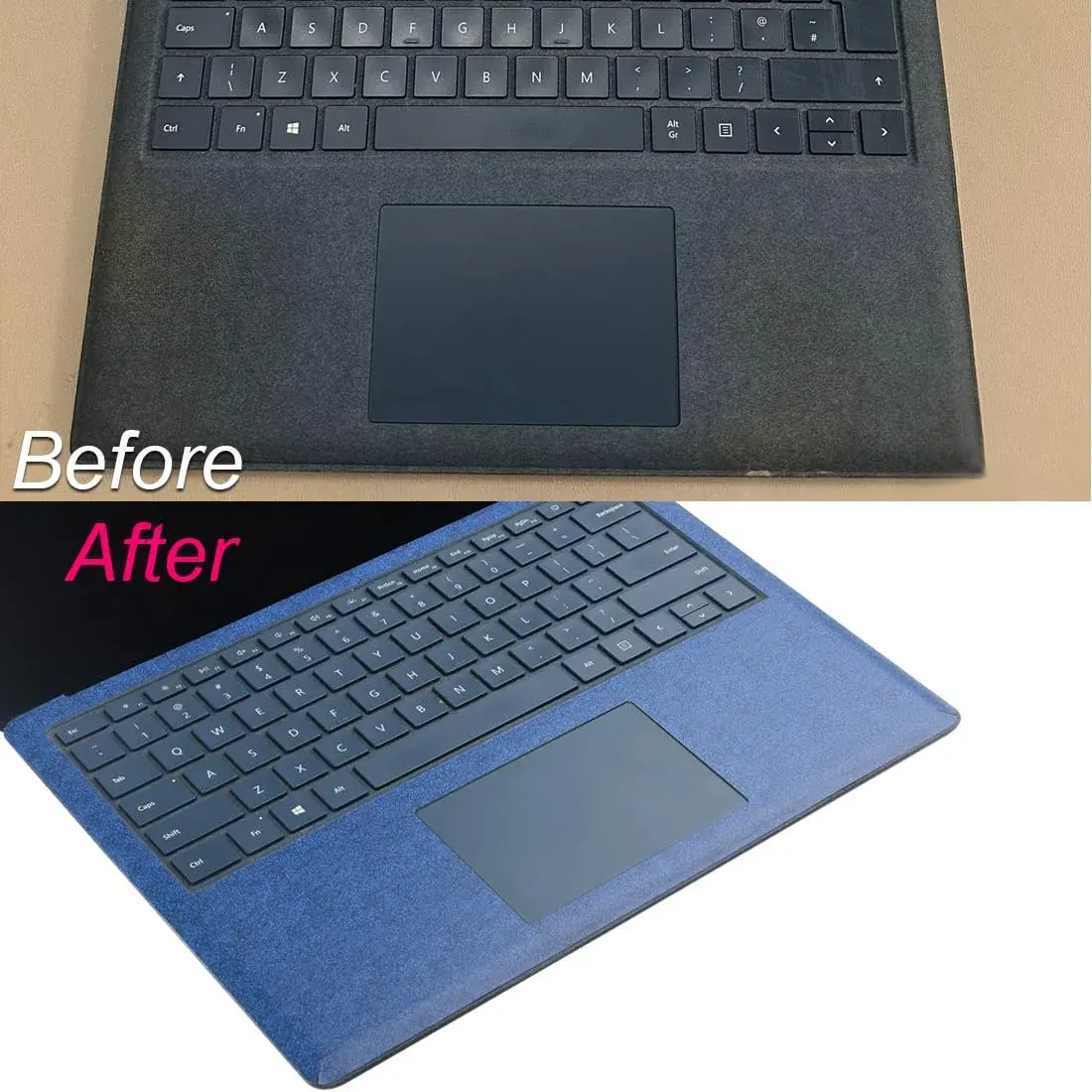 xisiciao Blue Palm Rest Protector for Microsoft Surface Laptop/Laptop 2 13.5 Inches | Scratch-Resistant PVC Cover - view 4