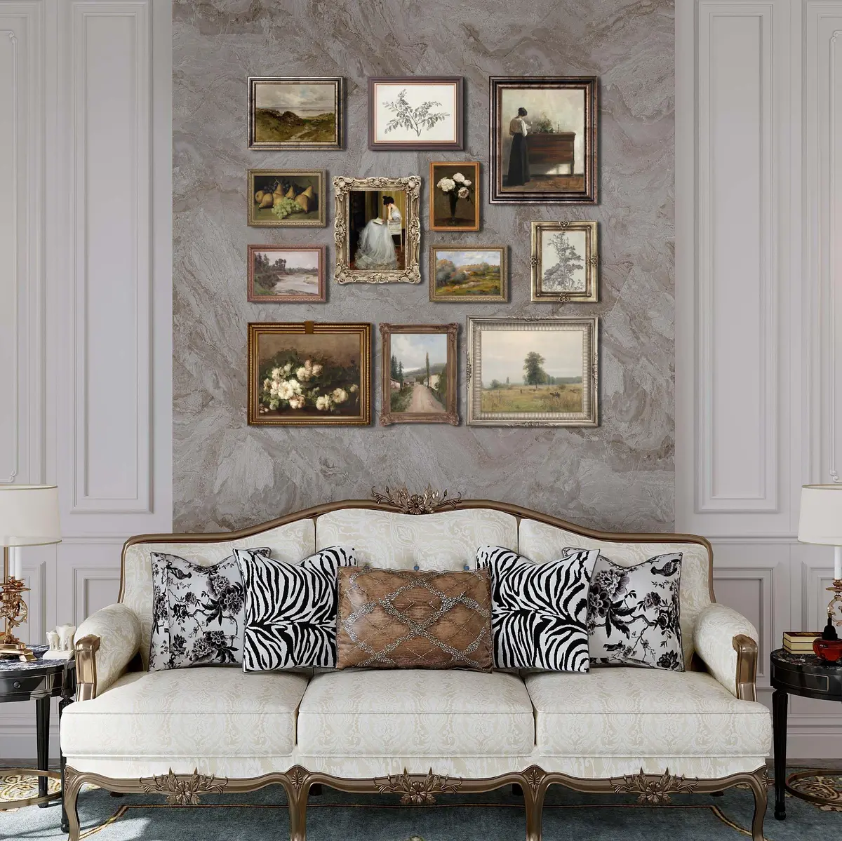 LANCHI95 12 Pcs Unframed Vintage Moody Reading Art - Dark Academia Decor, Vintage Posters for Room, Moody gallery wall art, Eclectic French Country Pictures Wall Decor for Bedroom - view 7