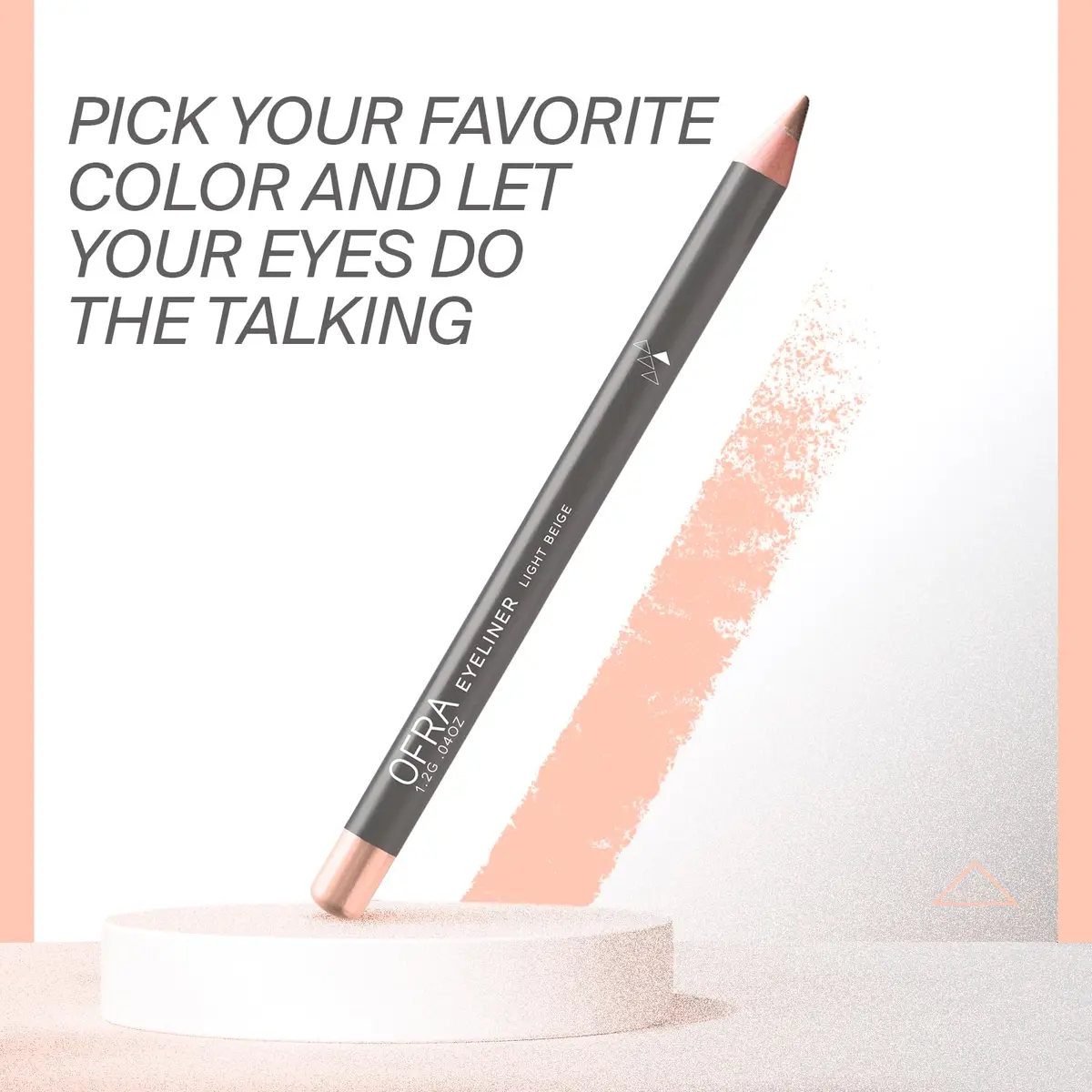 Ofra Eyeliner Pencil - Light Beige | Precise, Long-Lasting Waterproof & Smudge-Proof - view 6
