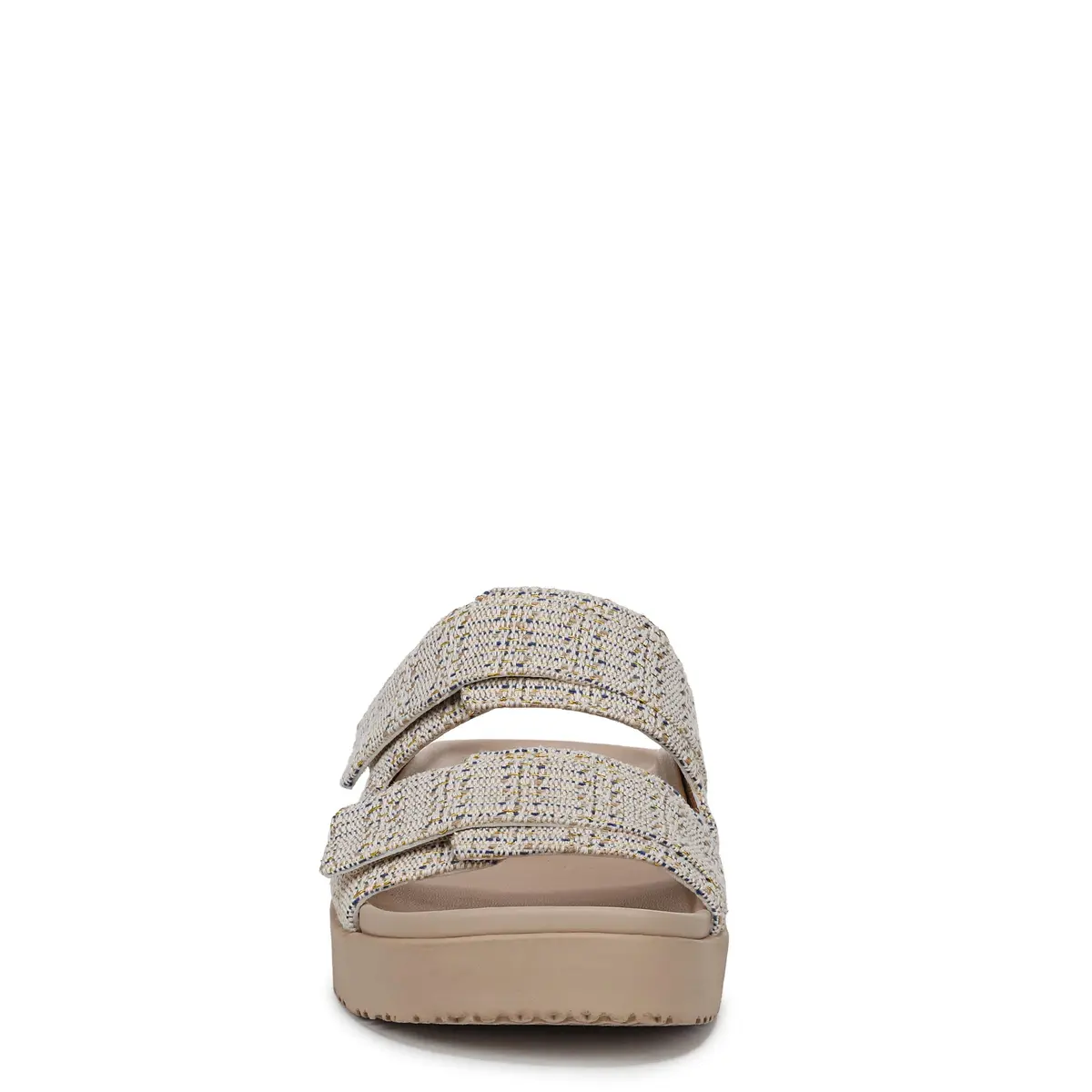 Vionic Women's Riviera Slide Sandals Skipper Blue/Gold 7.5 Wide | Built-in VIO MOTION Technology Arch Support - view 7
