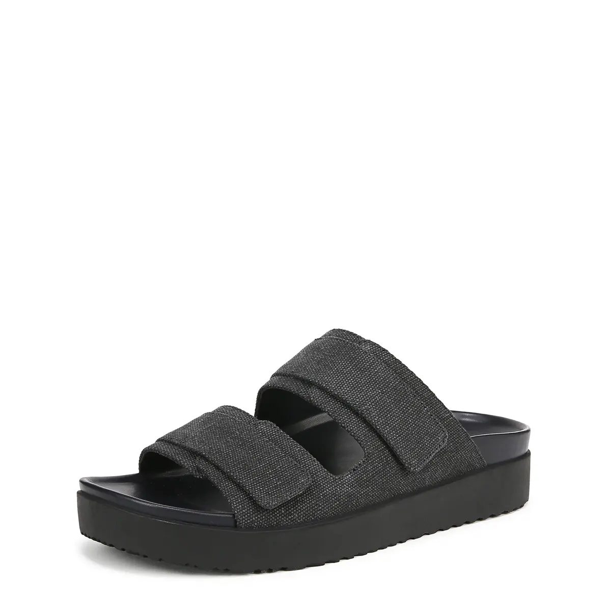 Vionic Riviera Slide Sandals Black 9.5 M | Contoured Arch Support & Cushioning - main product image
