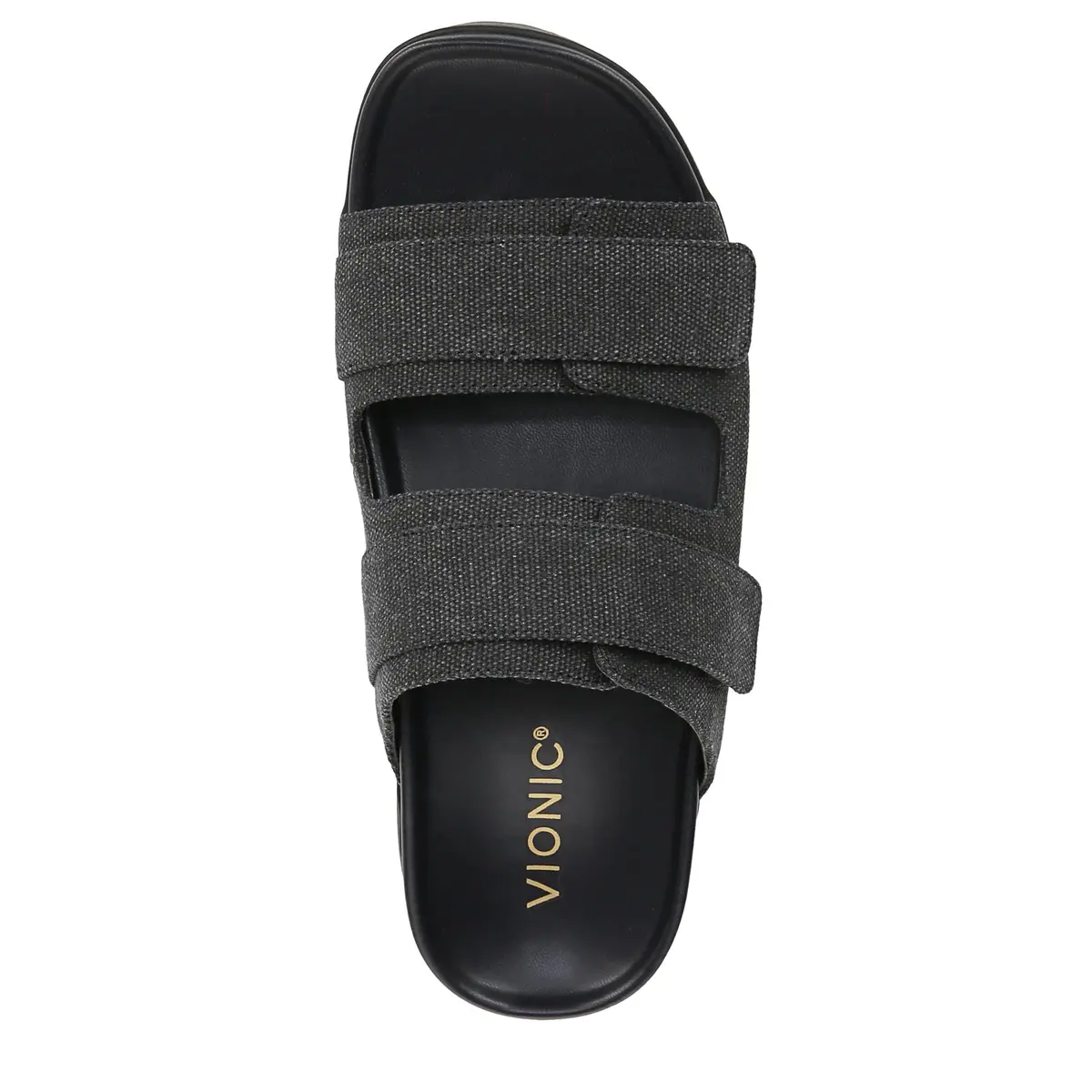 Vionic Riviera Slide Sandals Black 9.5 M | Contoured Arch Support & Cushioning - view 7