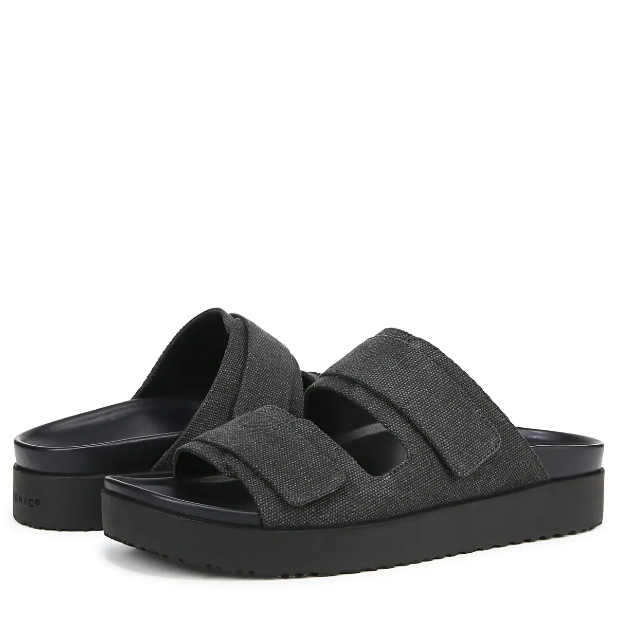 Vionic Riviera Slide Sandals Black 9.5 M | Contoured Arch Support & Cushioning - view 8