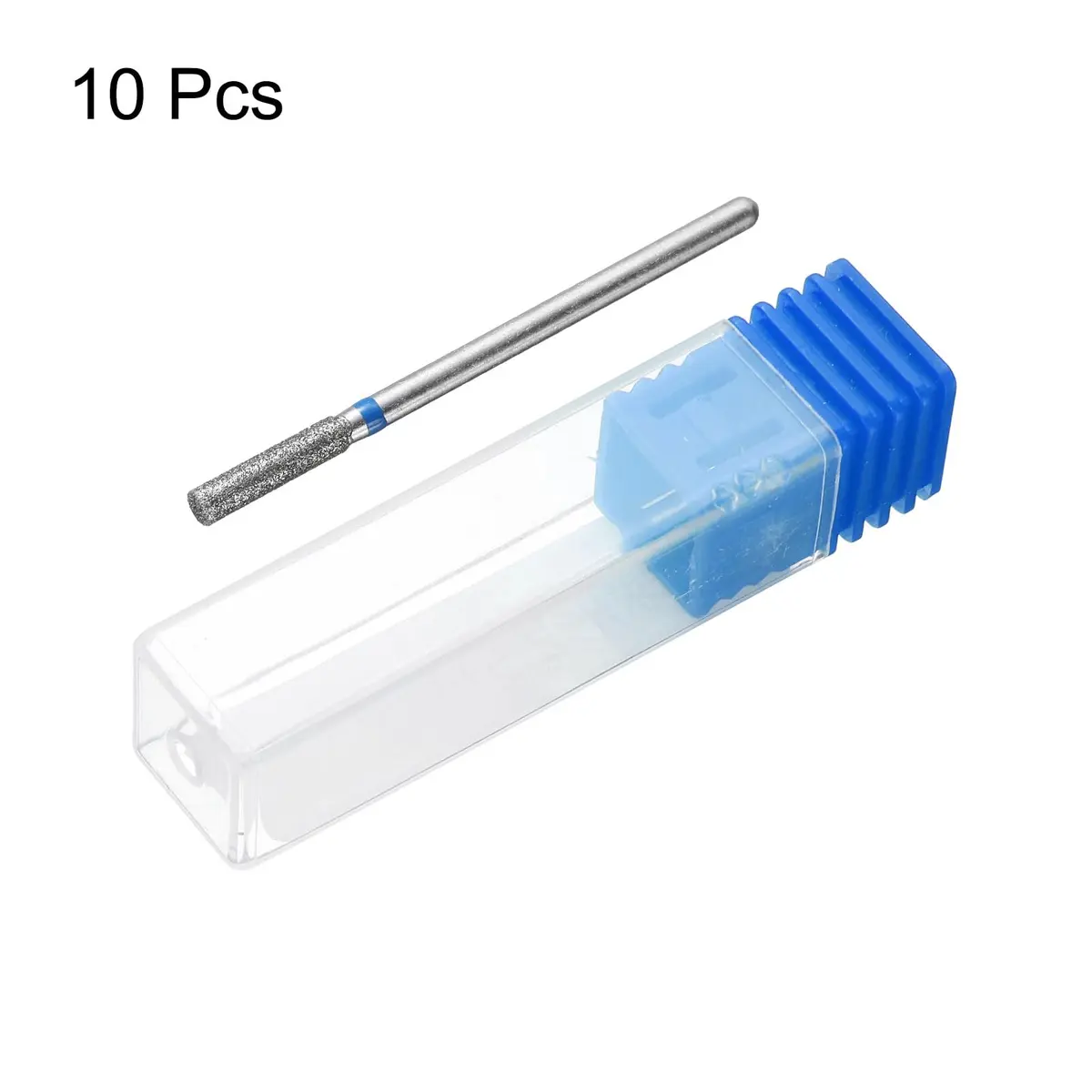 HARFINGTON 10pcs Diamond Grinding Bit Set 2.5mm Cylinder Head 2.35mm Shank | For Ceramic, Glass, Stone, Metal & Nails - view 3