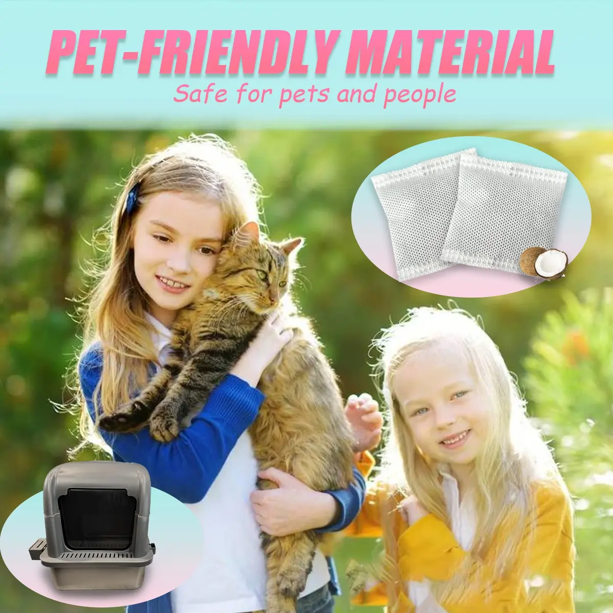 PurifyLogix Natural Activated Charcoal Filters for Hooded Cat Litter Box, 12 Pack | Odor Control Replacement - view 6