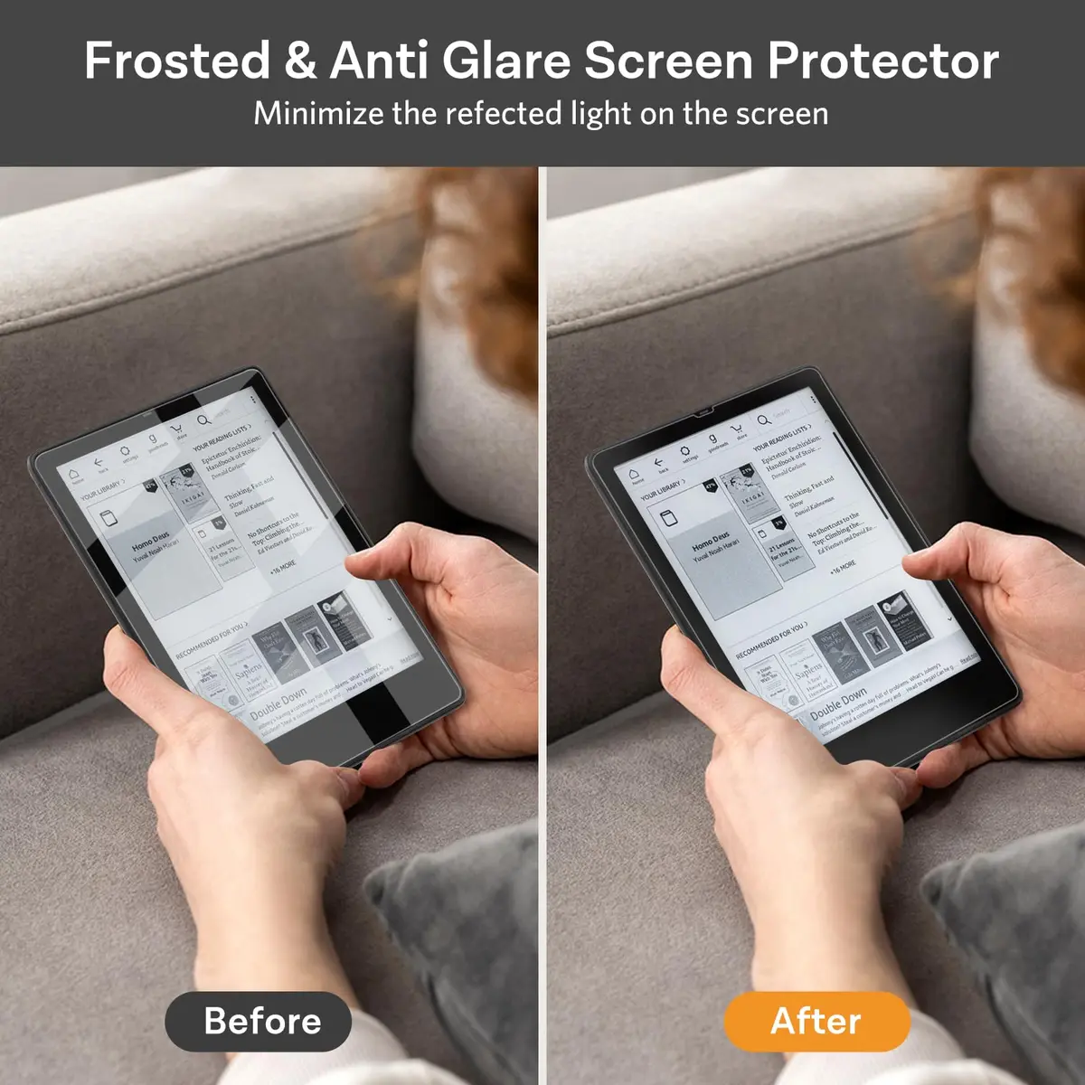 CoBak 3 Pack Screen Protector for 7" Kindle Paperwhite (2024) & Colorsoft | Anti-Glare, Full Coverage, 97% Clarity - view 5