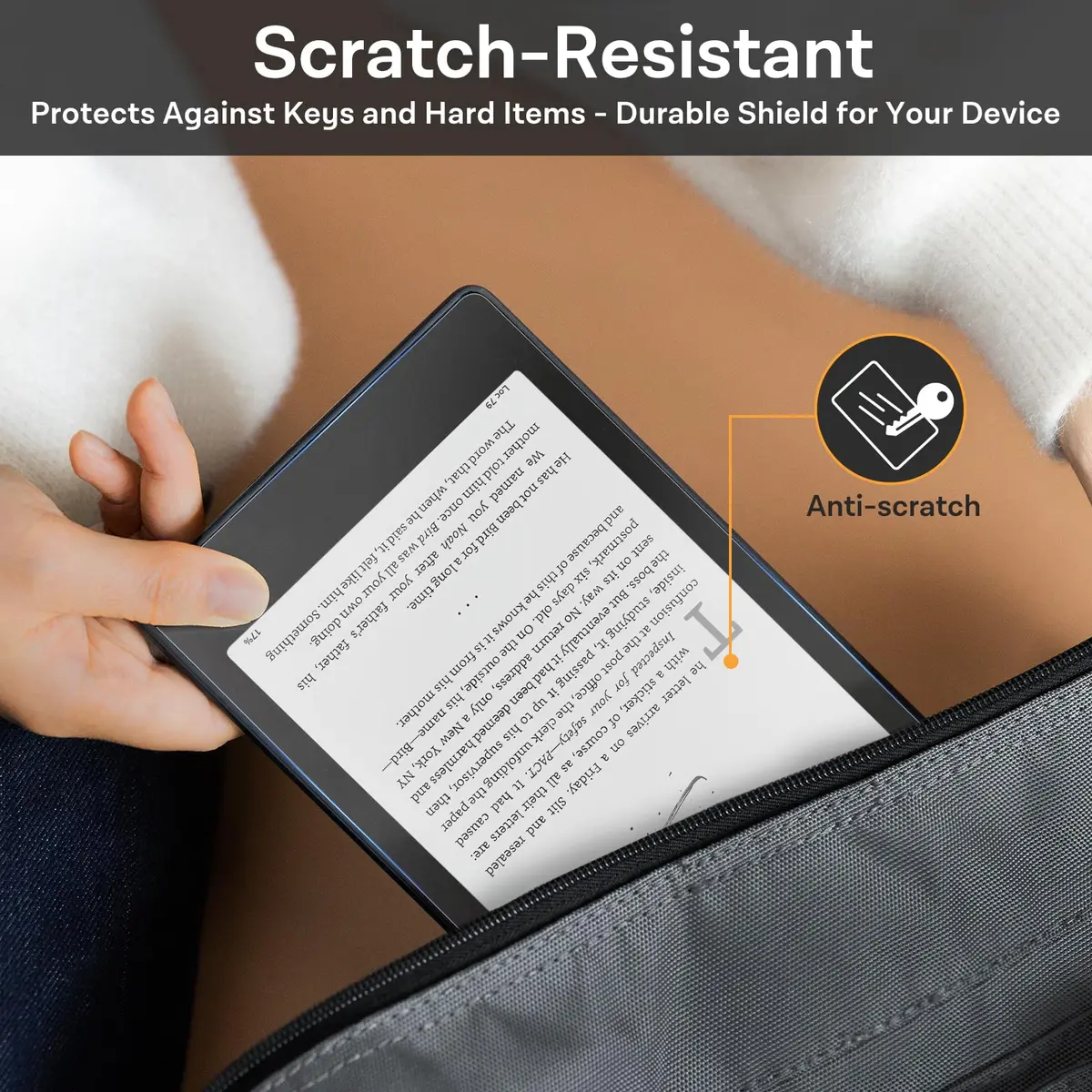 CoBak 3 Pack Screen Protector for 7" Kindle Paperwhite (2024) & Colorsoft | Anti-Glare, Full Coverage, 97% Clarity - view 8