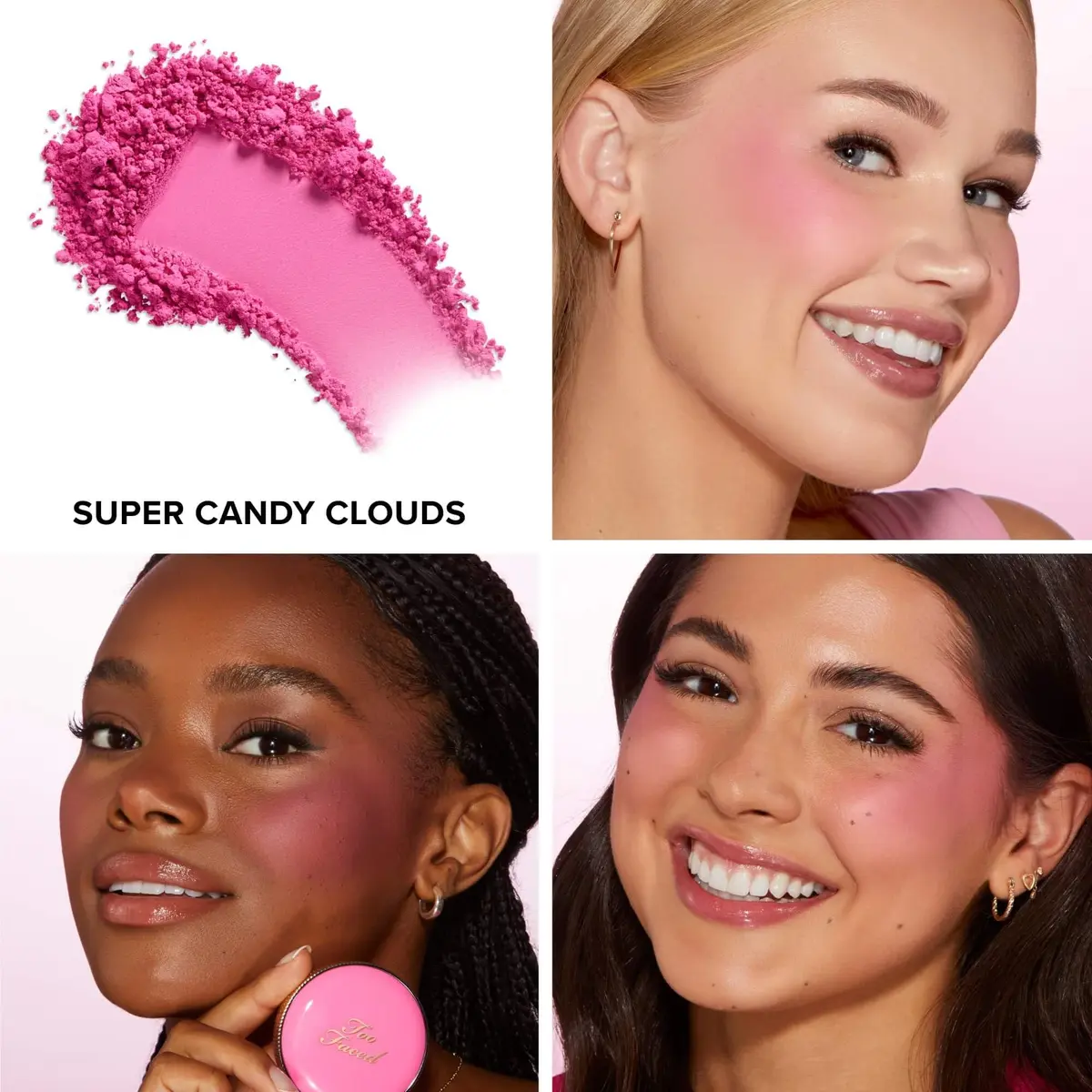 Too Faced Cloud Crush Blurring Blush 0.17oz | Velvety Powder for Natural Glow - view 2