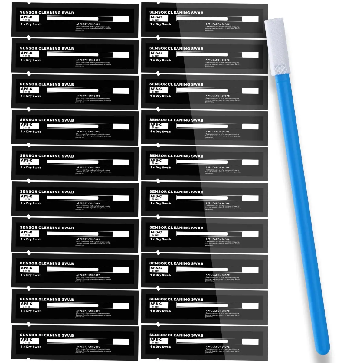 AAWipes 6mm APS-C Sensor Cleaning Swabs (20-Pack) | Laser-Cut Microfiber for DSLR/SLR Cameras - main product image
