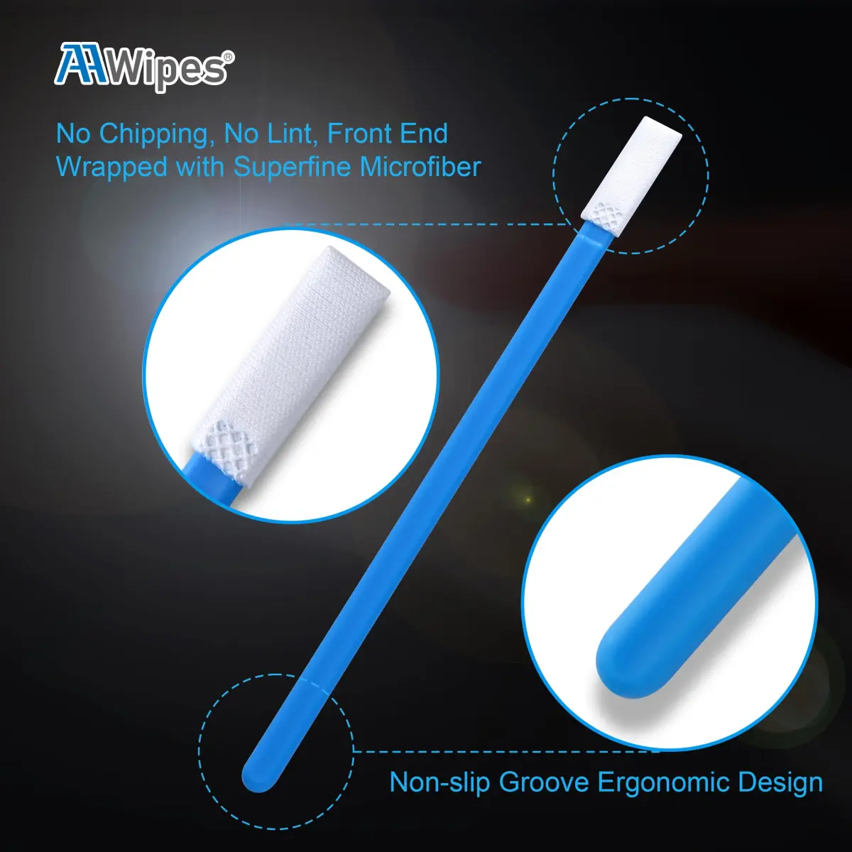 AAWipes 6mm APS-C Sensor Cleaning Swabs (20-Pack) | Laser-Cut Microfiber for DSLR/SLR Cameras - view 3