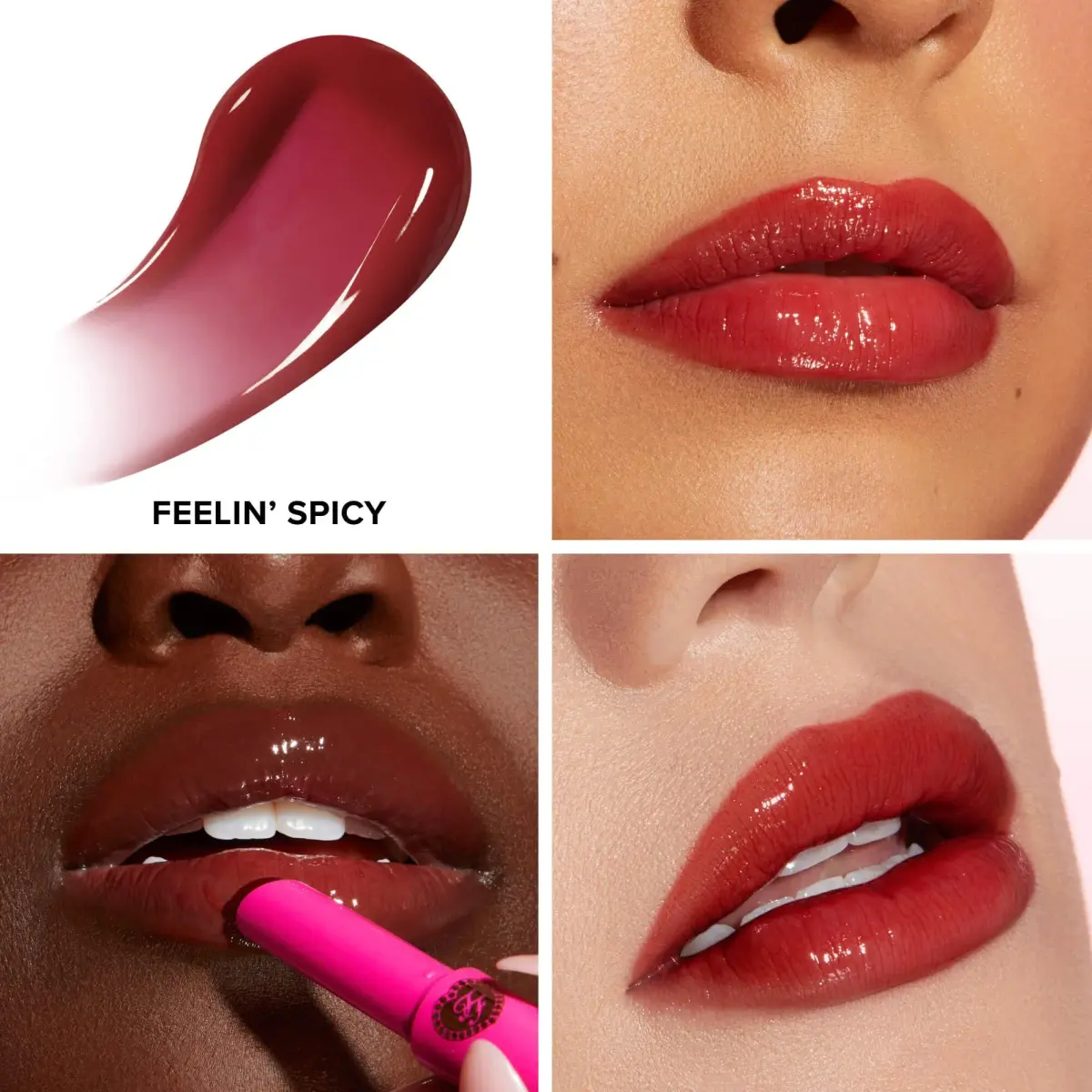 Too Faced Lip Injection Extreme Plumping Clicks Feelin' Spicy 0.05 oz (1.5 g) | Hydrating Lip Plumper with Click Applicator - view 3