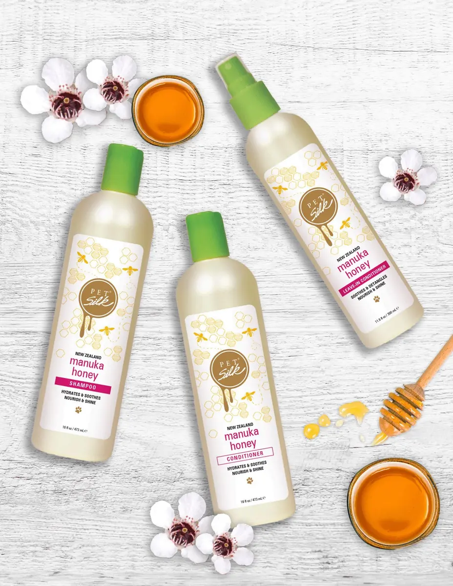 Pet Silk Manuka Honey 11.6oz Leave-in Conditioner | Nourishes & Detangles for Pet Coat Shine - view 4