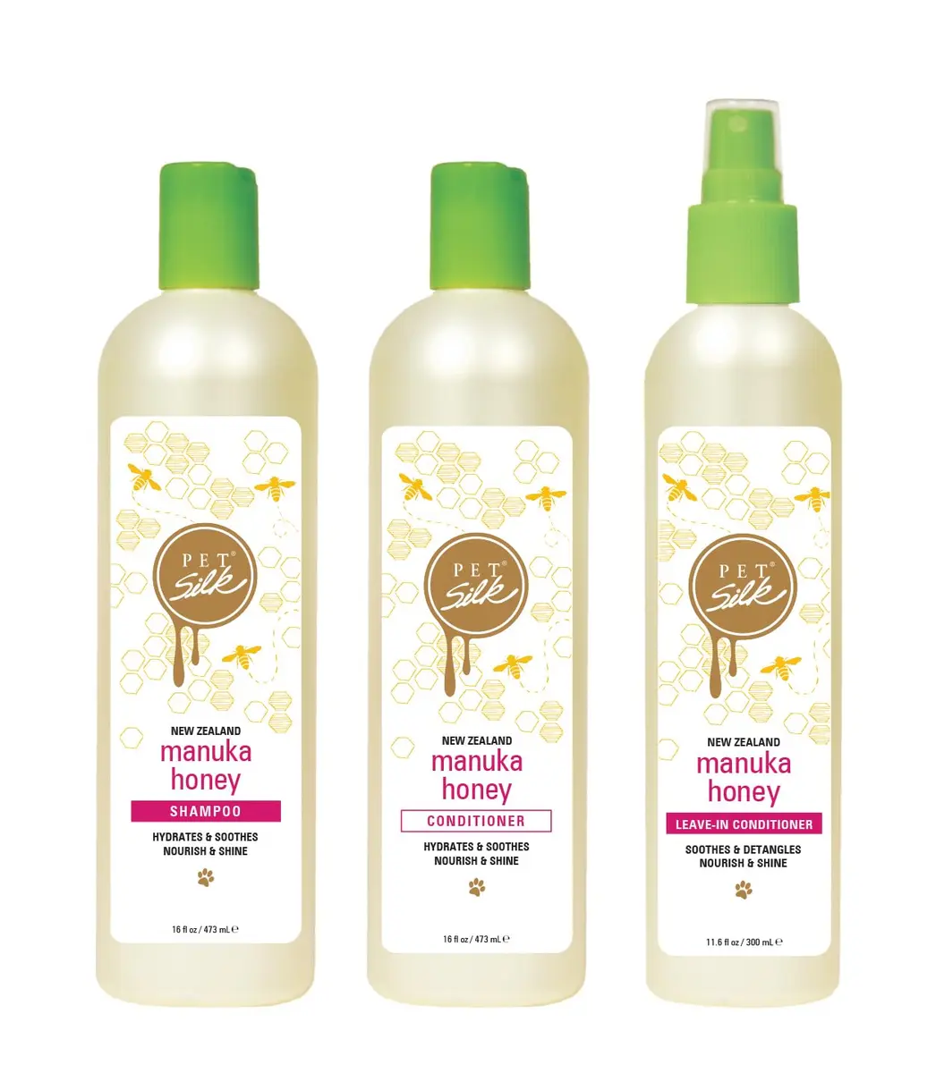 Pet Silk Manuka Honey 11.6oz Leave-in Conditioner | Nourishes & Detangles for Pet Coat Shine - view 5