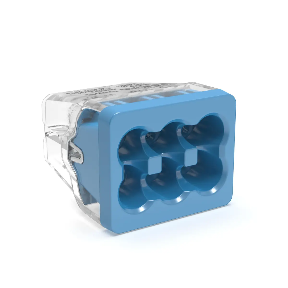 Ideal Industries In-Sure Push-in Wire Connector, 6-Port | No-Twist, CSA & UL Certified, 600V Rated, Jar of 200 - main product image