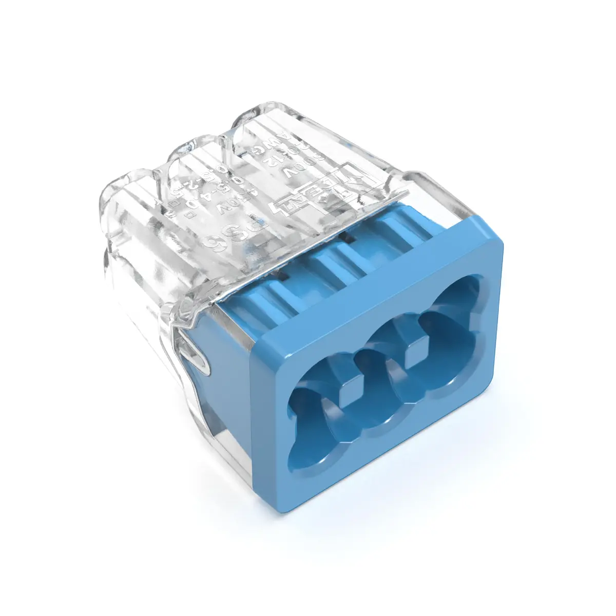 Ideal Industries In-Sure Push-in Wire Connector, 6-Port | No-Twist, CSA & UL Certified, 600V Rated, Jar of 200 - view 3
