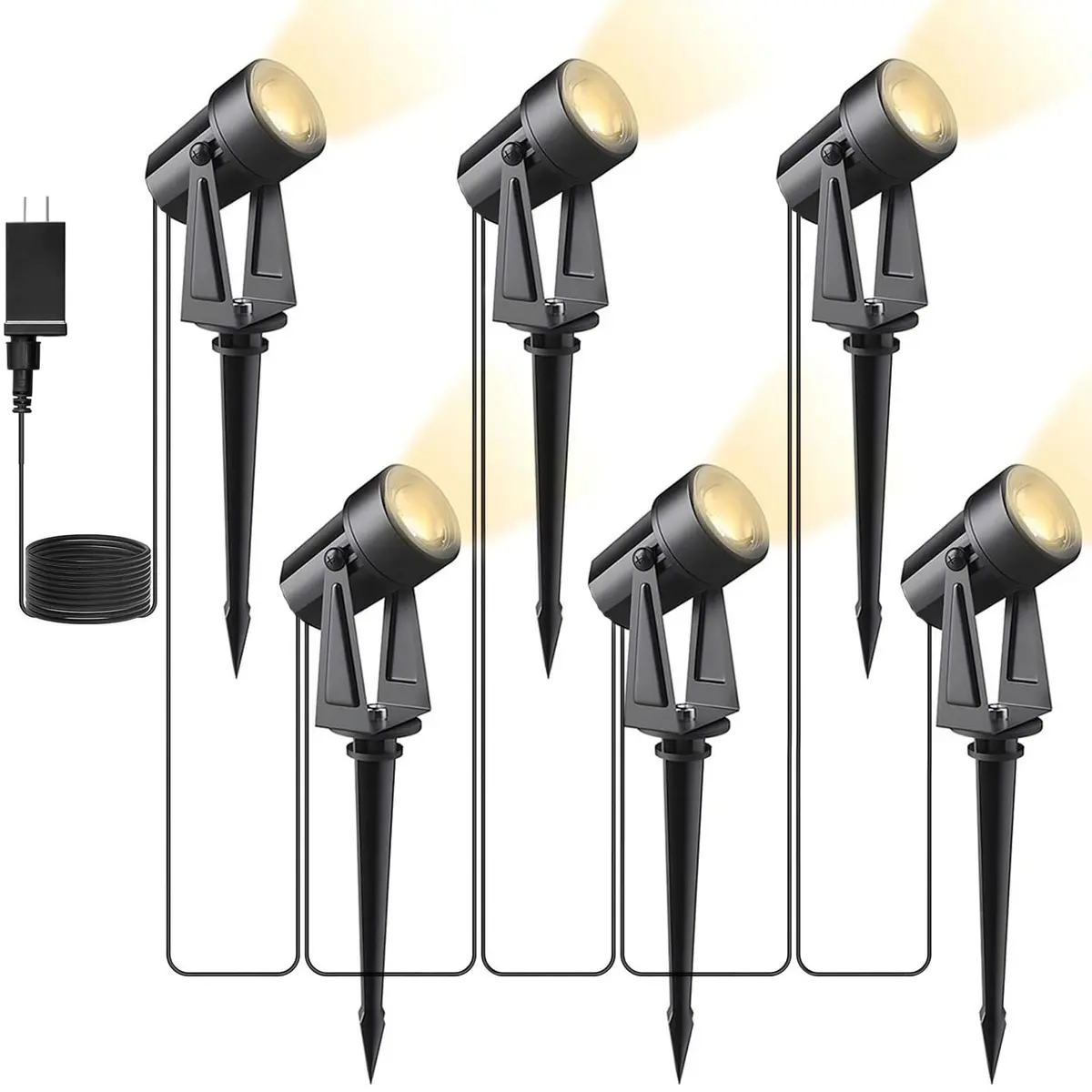 Svater Low Voltage Landscape Lighting 6 Pack | Waterproof 12V Spotlights for Garden & Pathways - main product image
